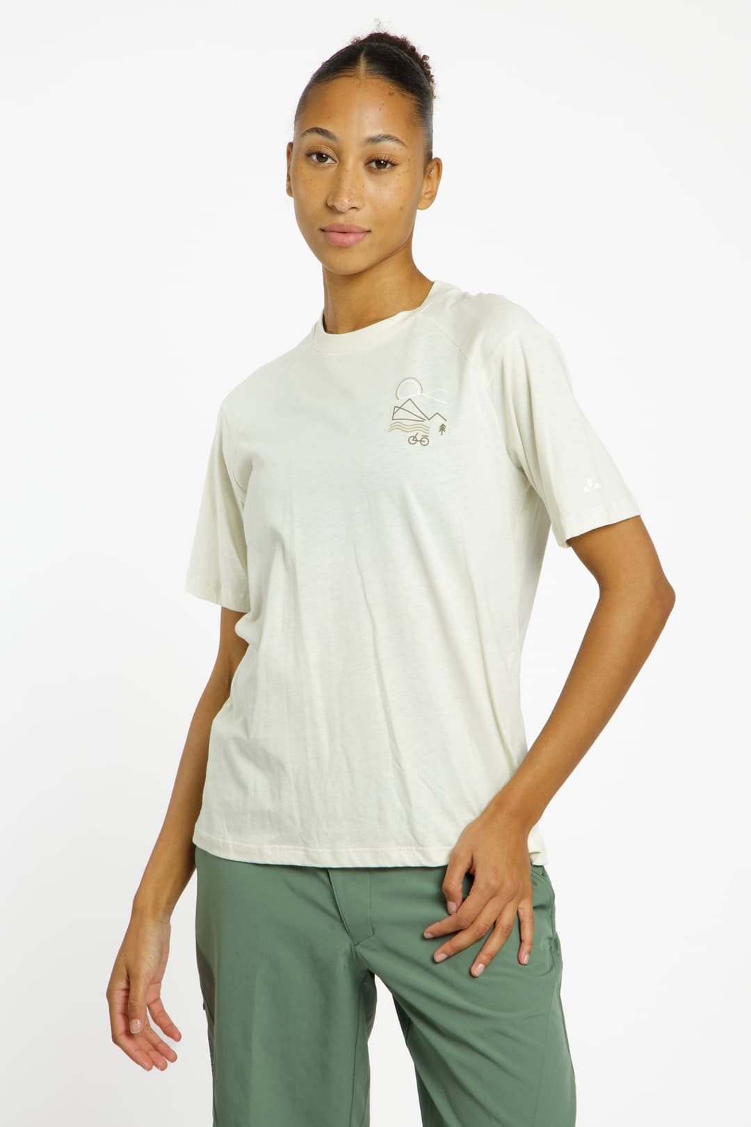VAUDE Cyclist Casual Damen T-Shirt Weiss, Damen, Größe: 42
