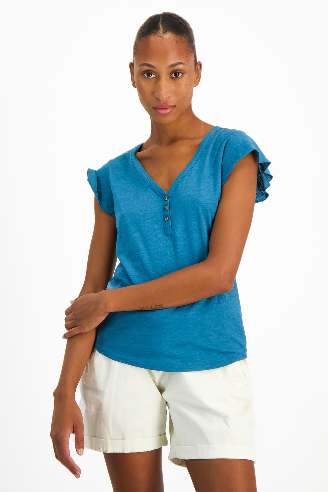 PROTEST PRTKayla Damen T-Shirt Türkis, Damen, Größe: 40