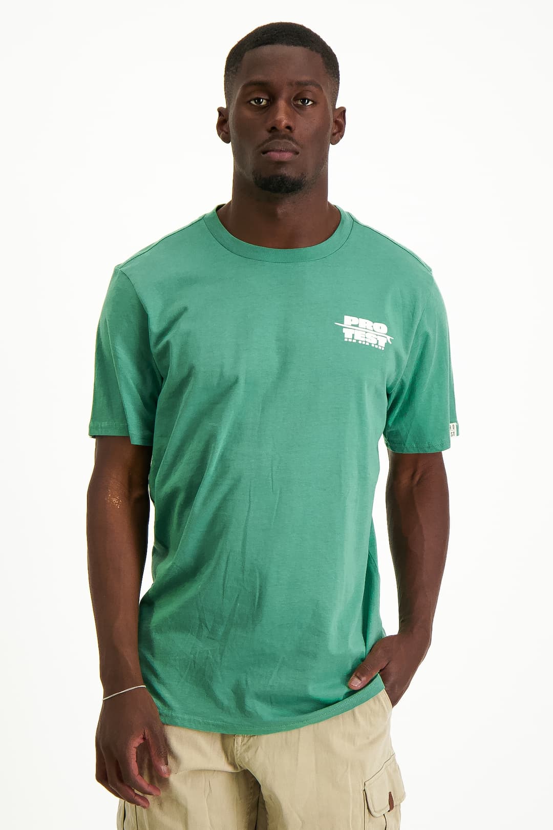 PROTEST PRTBaio Herren T-Shirt Grün, Herren, Größe: S