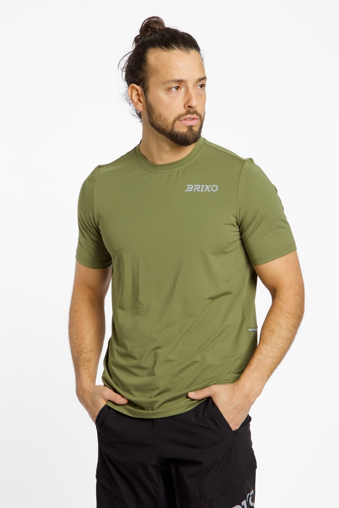 Briko Blown Solid Herren Biketrikot Grün, Herren, Größe: S