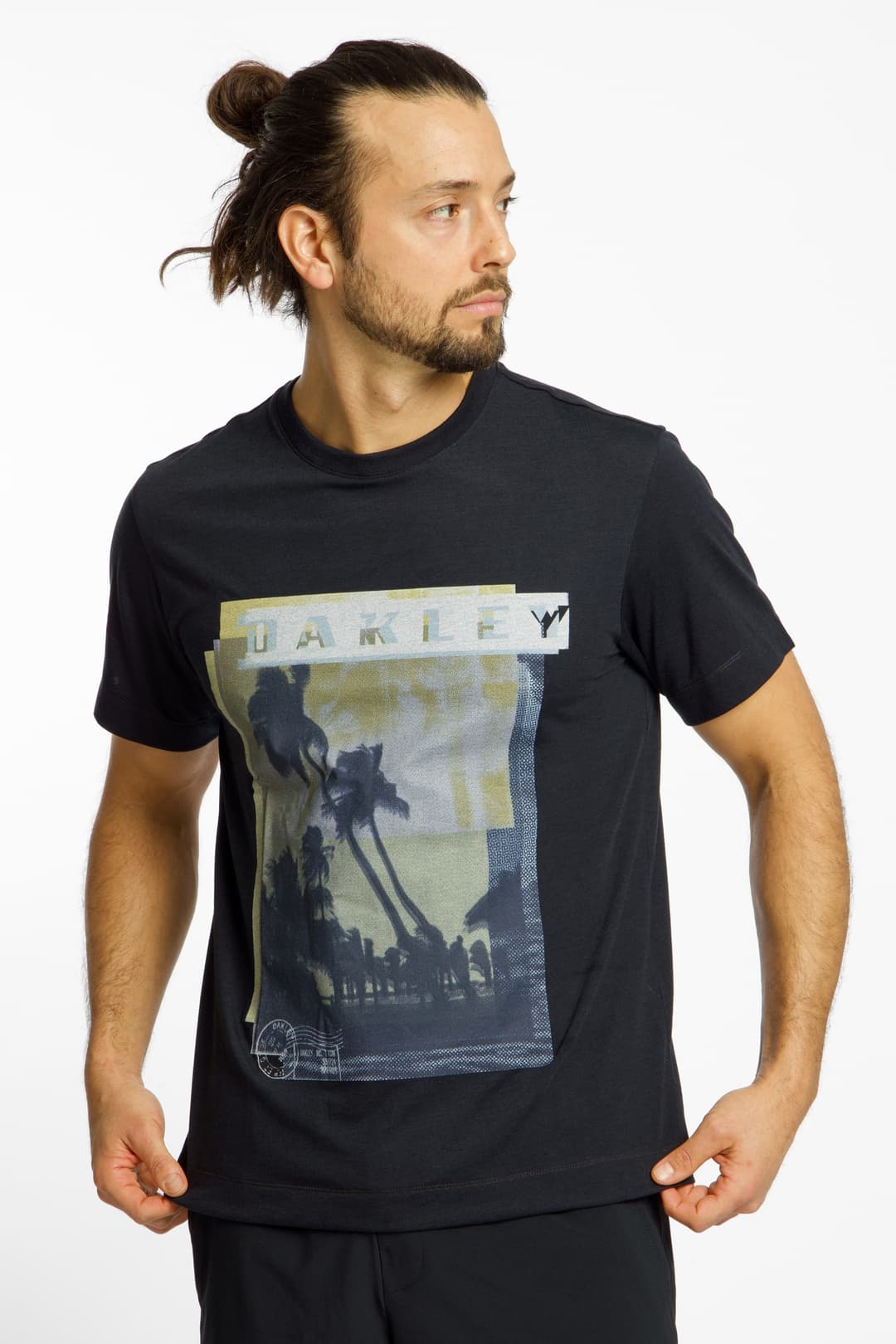 Oakley Palm Herren T-Shirt Schwarz, Herren, Größe: M