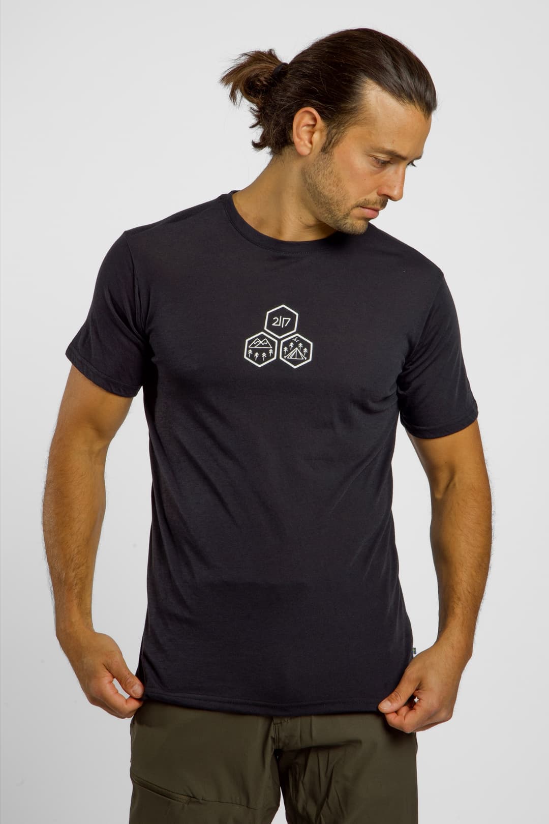 2117 OF SWEDEN Tista Herren T-Shirt Schwarz, Herren, Größe: S