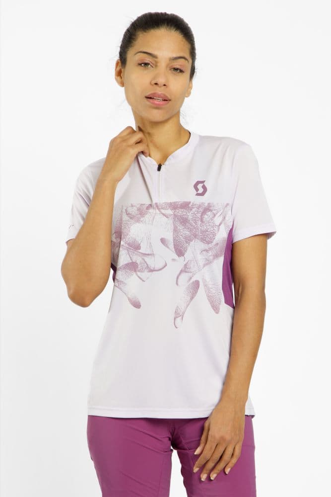 SCOTT Trail Flow Zip Damen Biketrikot Lila, Damen, Größe: XS