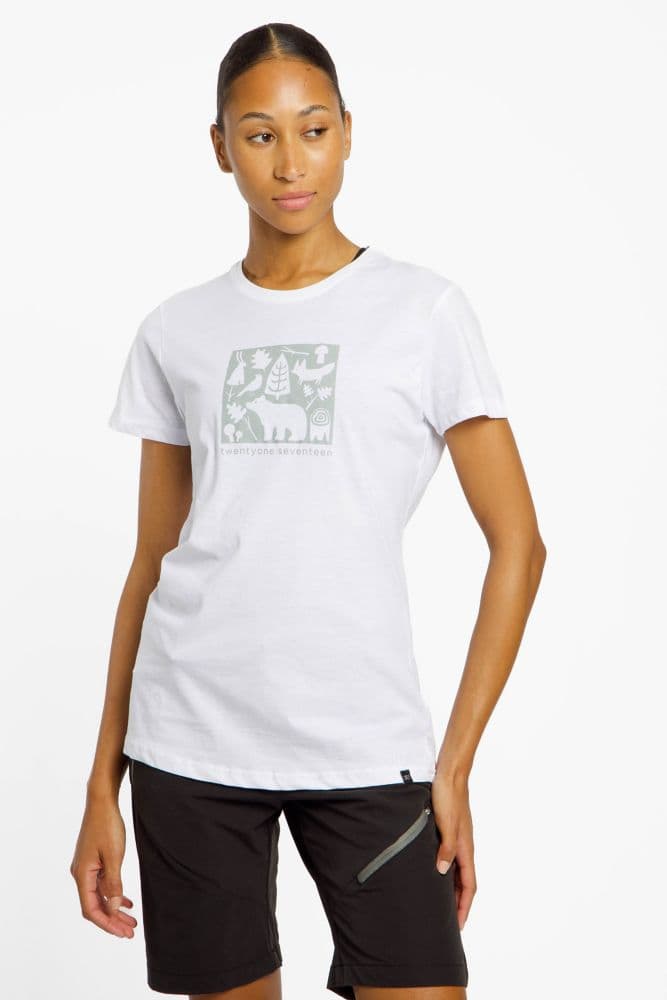 2117 OF SWEDEN Apelviken Damen T-Shirt Weiss, Damen, Größe: S