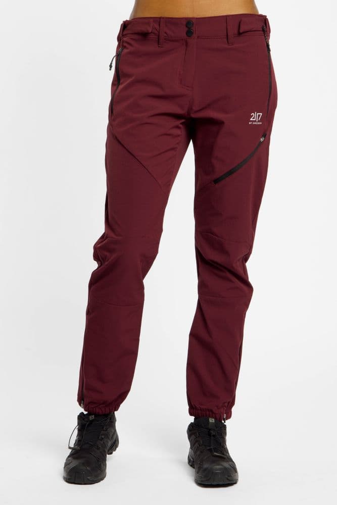 2117 OF SWEDEN Sandhem Damen Wanderhose Dunkelrot, Damen, Größe: XL