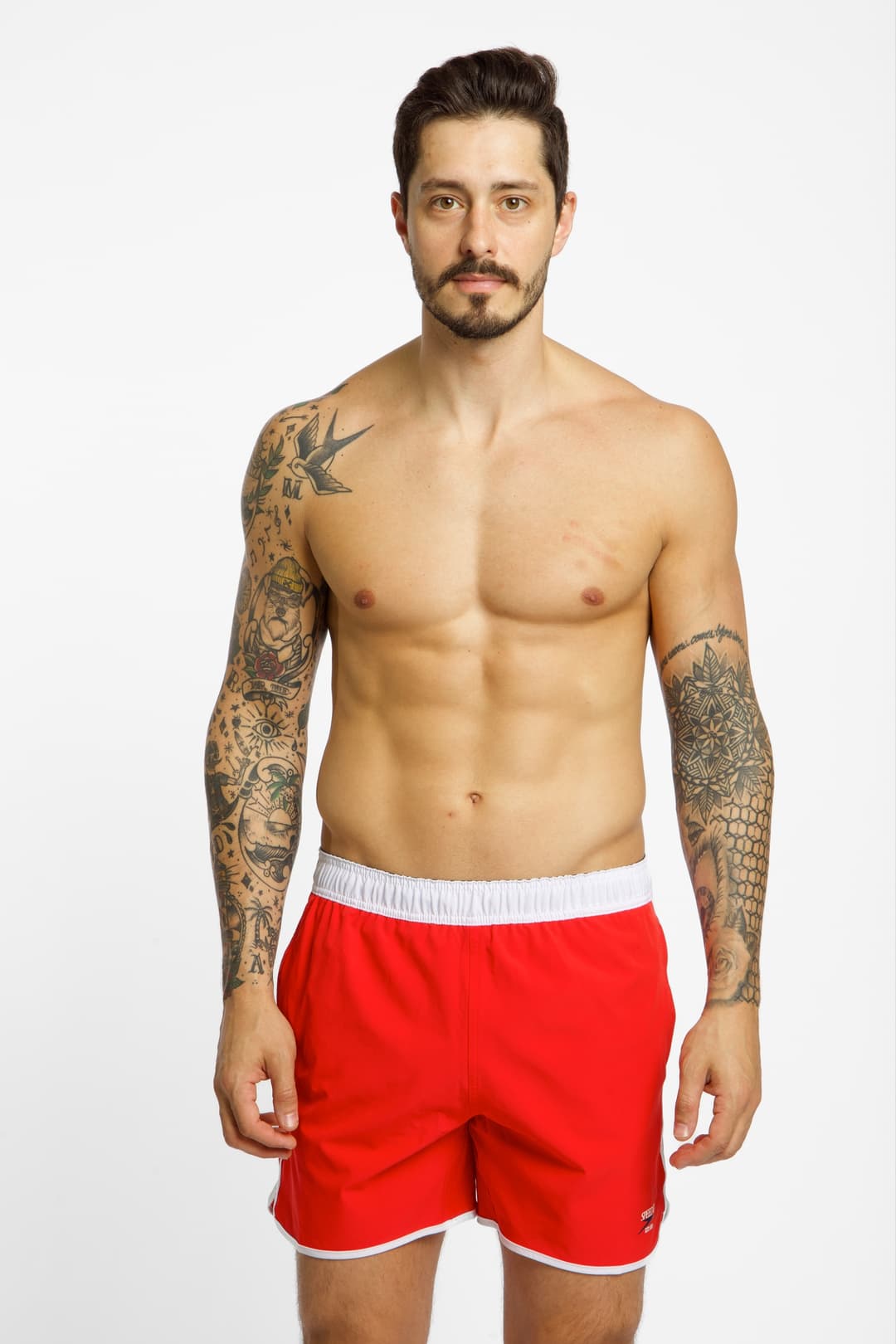 speedo Jetstream Retro Logo Volley 16" Herren Badeshort Rot, Herren, Größe: XXL