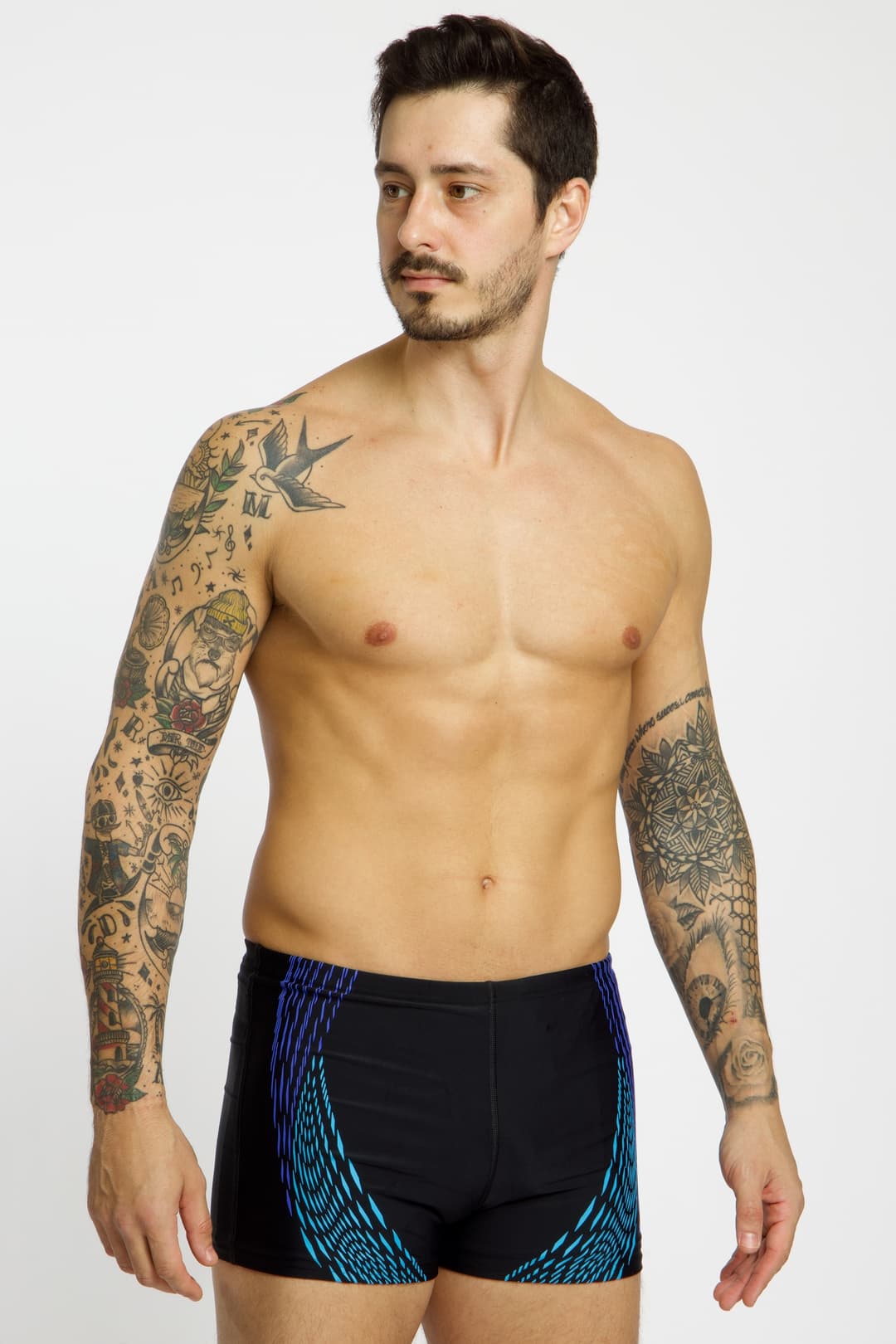 speedo Duo Logo Print Herren Badehose Blau, Herren, Größe: 46
