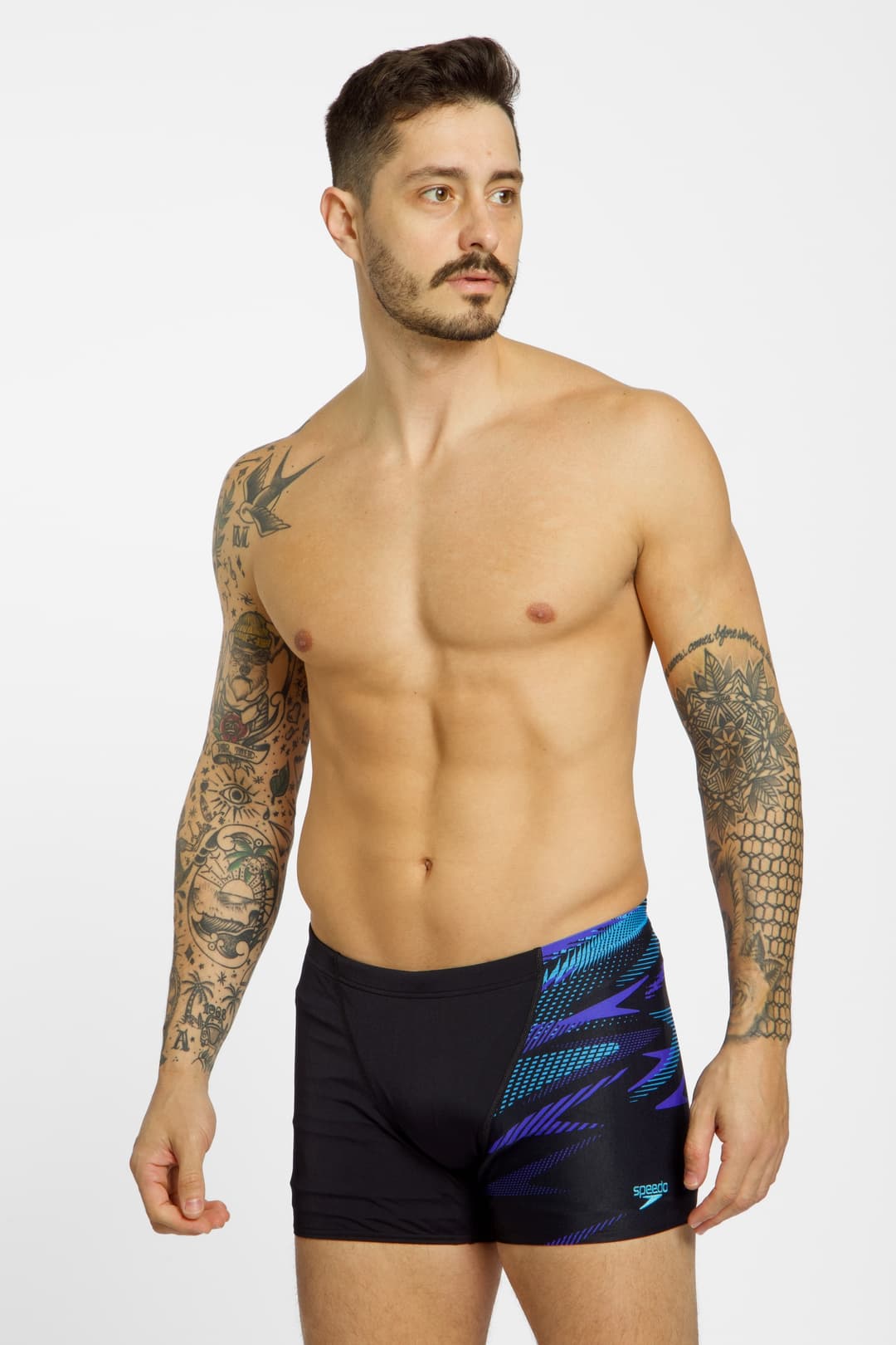 speedo Hyperboom V-Cut Herren Badehose Blau, Herren, Größe: 48