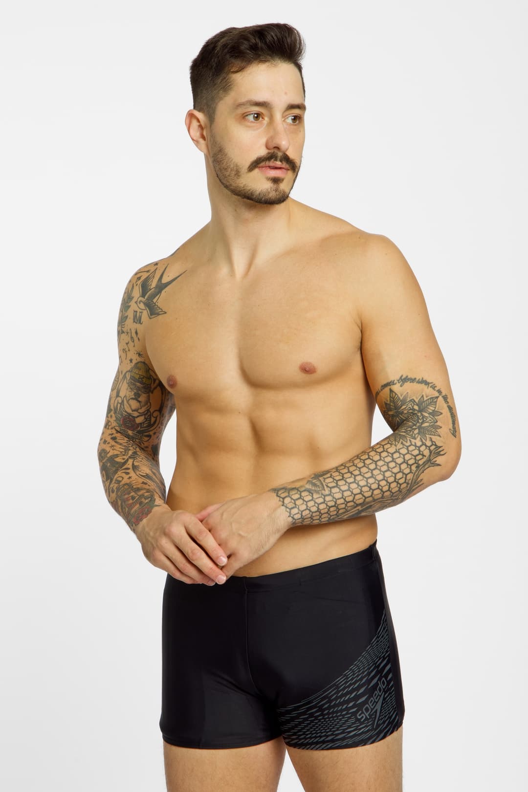 speedo Medley Logo Herren Badehose Schwarz, Herren, Größe: 46