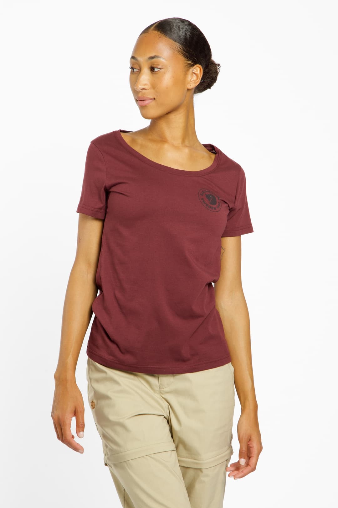 Fjällräven 1960 Logo Damen T-Shirt Rot, Damen, Größe: XL