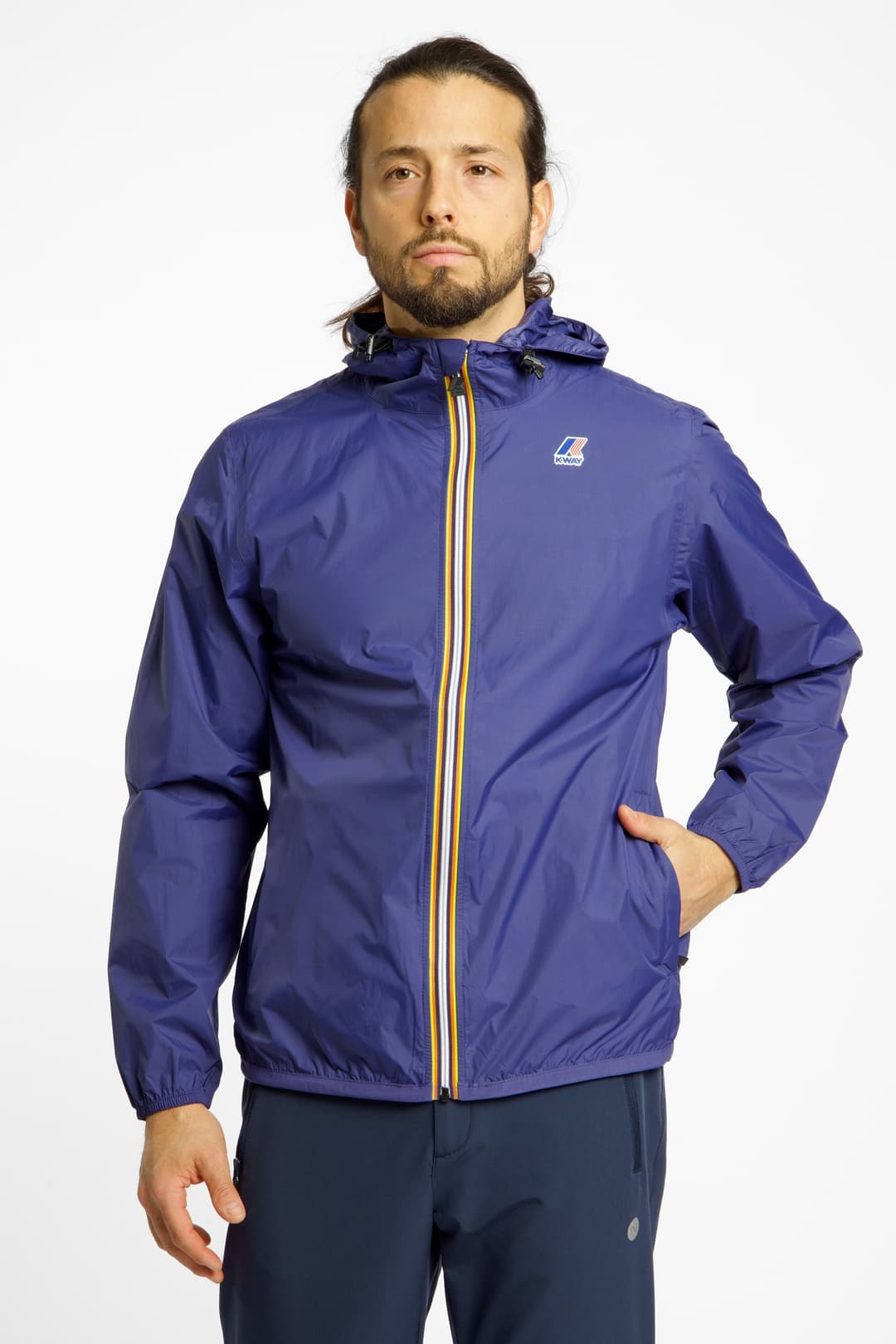 K-Way Le Vrai 4.0 Claude Herren Regenjacke Blau, Herren, Größe: M