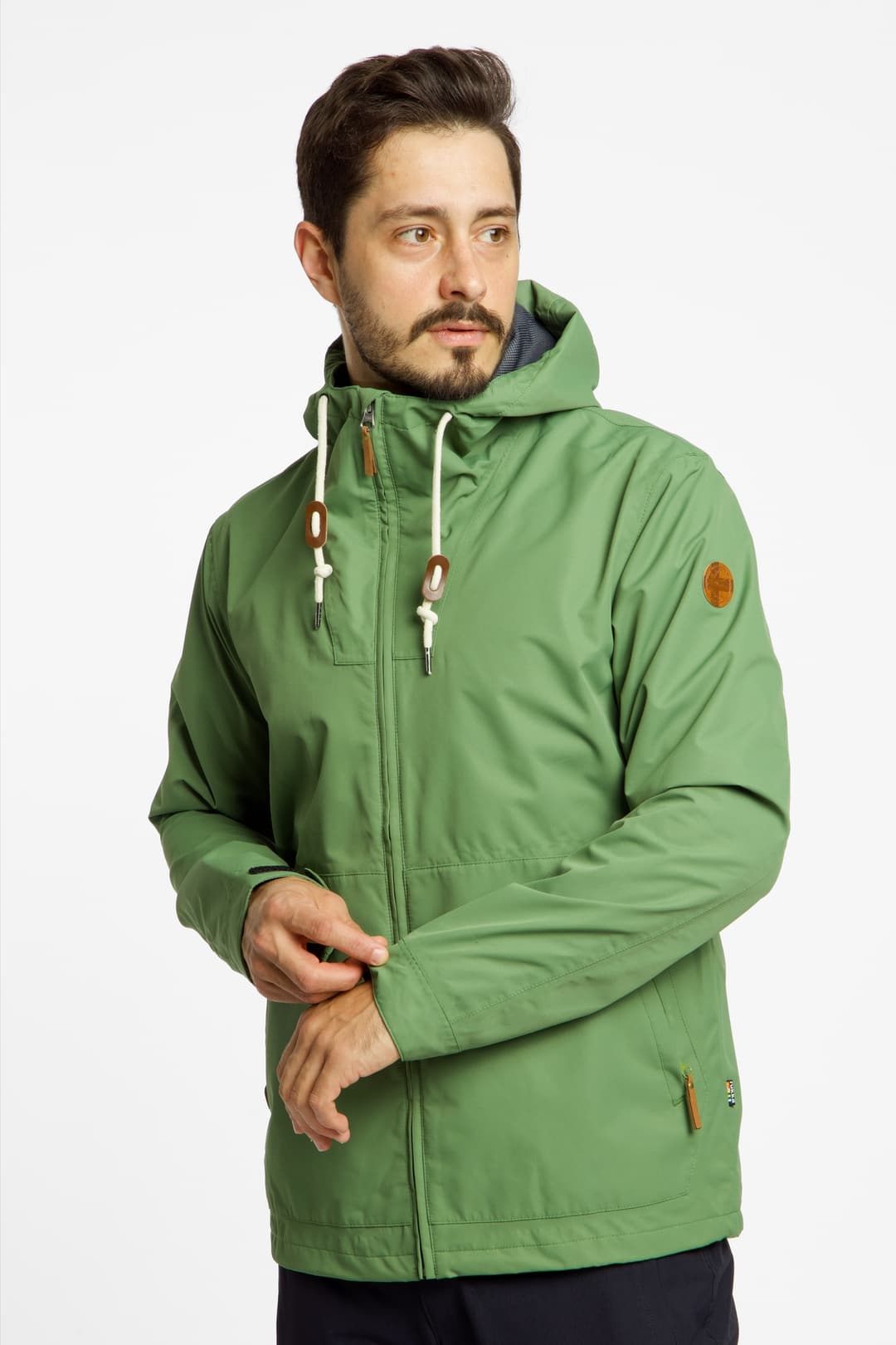 RUKKA Nilo Herren Regenjacke Grün, Herren, Größe: M