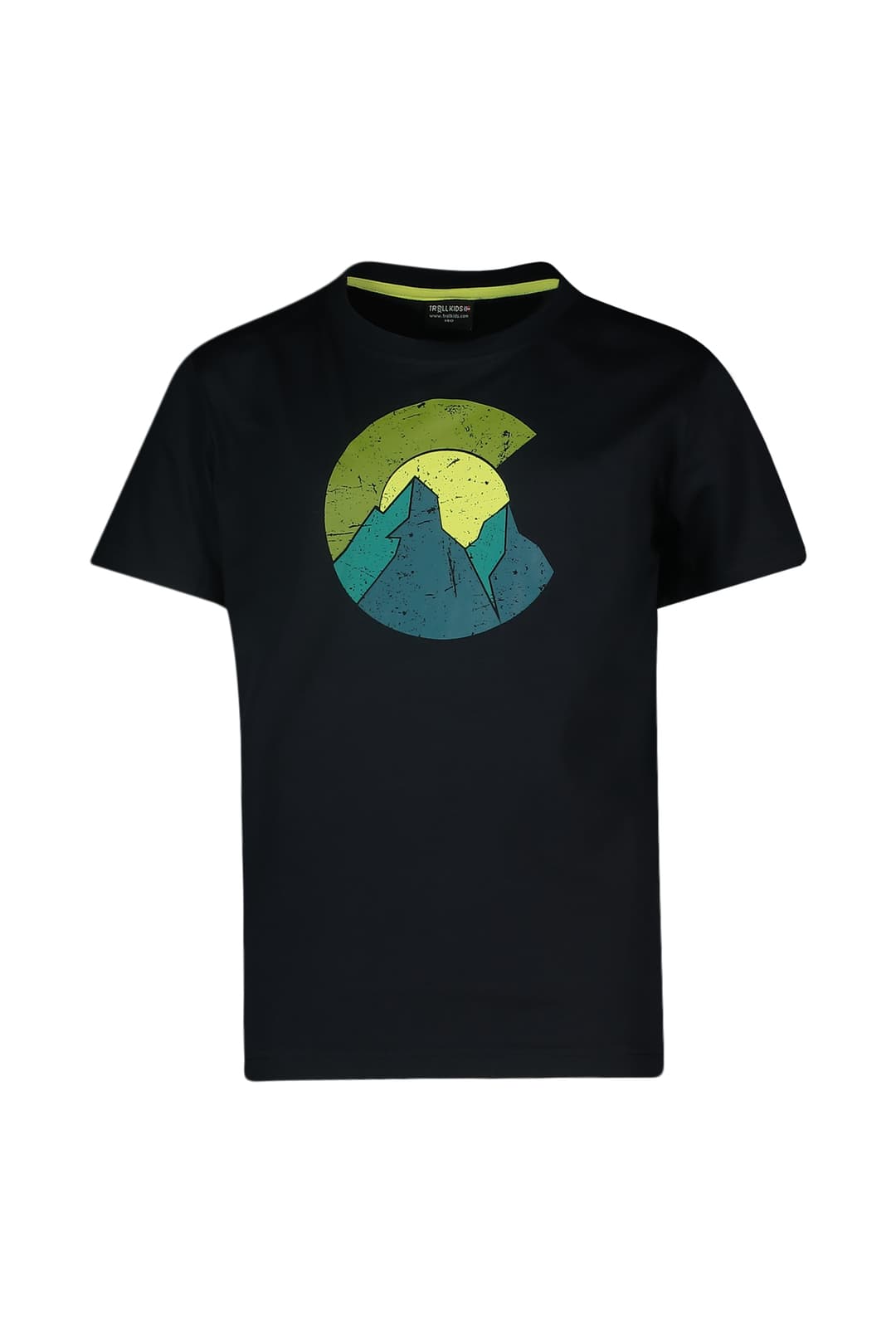 Trollkids Halsafjord Kinder T-Shirt Schwarz, , Größe: 128