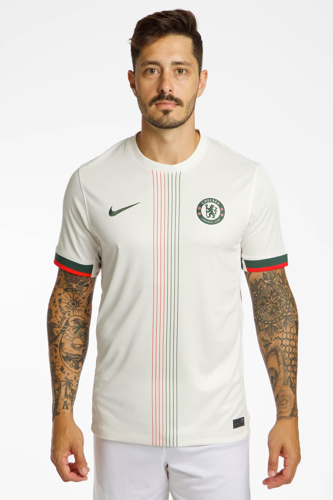 Nike FC Chelsea Away Replica Herren Fussballtrikot 25/26 Weiss, Herren, Größe: S