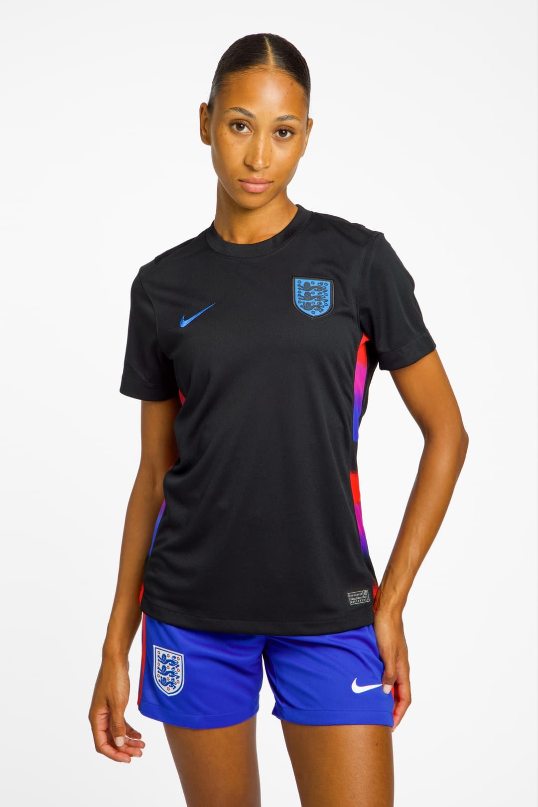 Nike England Away Replica Damen Fussballtrikot Frauen EM 2025 Schwarz, Damen, Größe: XS