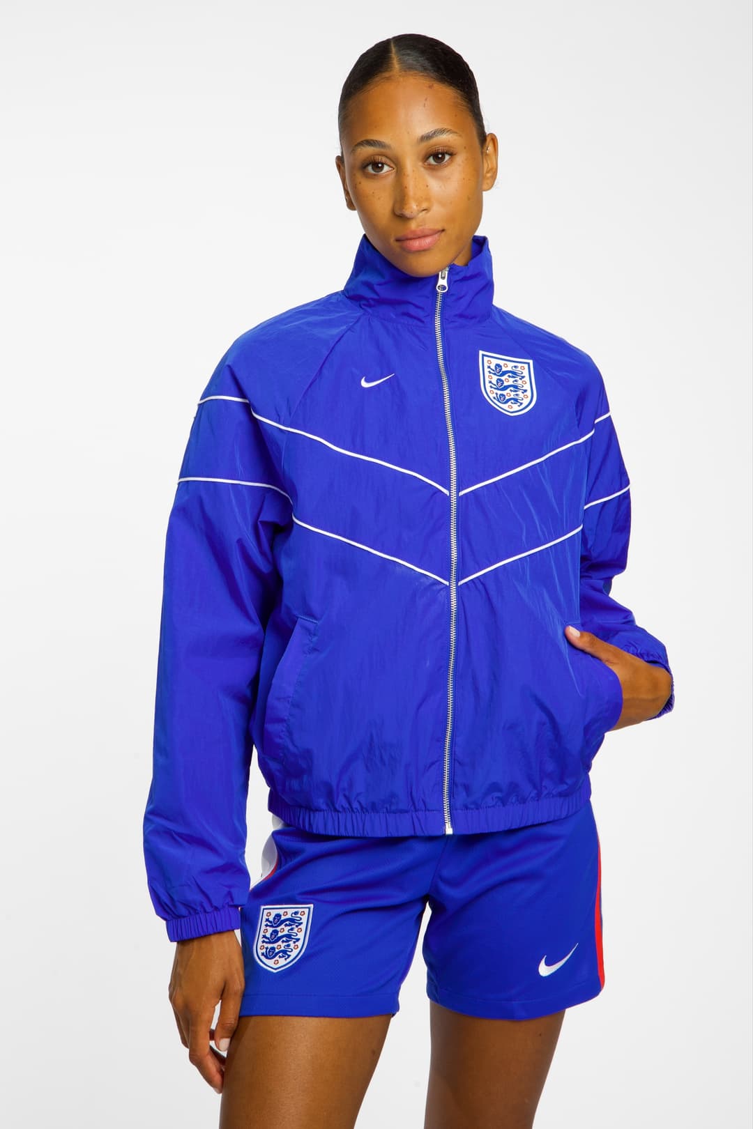 Nike England Windrunner Damen Trainingsjacke Blau, Damen, Größe: L