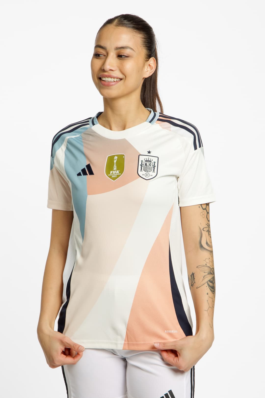 Nike Spanien Away Replica Damen Fussballtrikot Frauen EM 2025 Beige, Damen, Größe: S