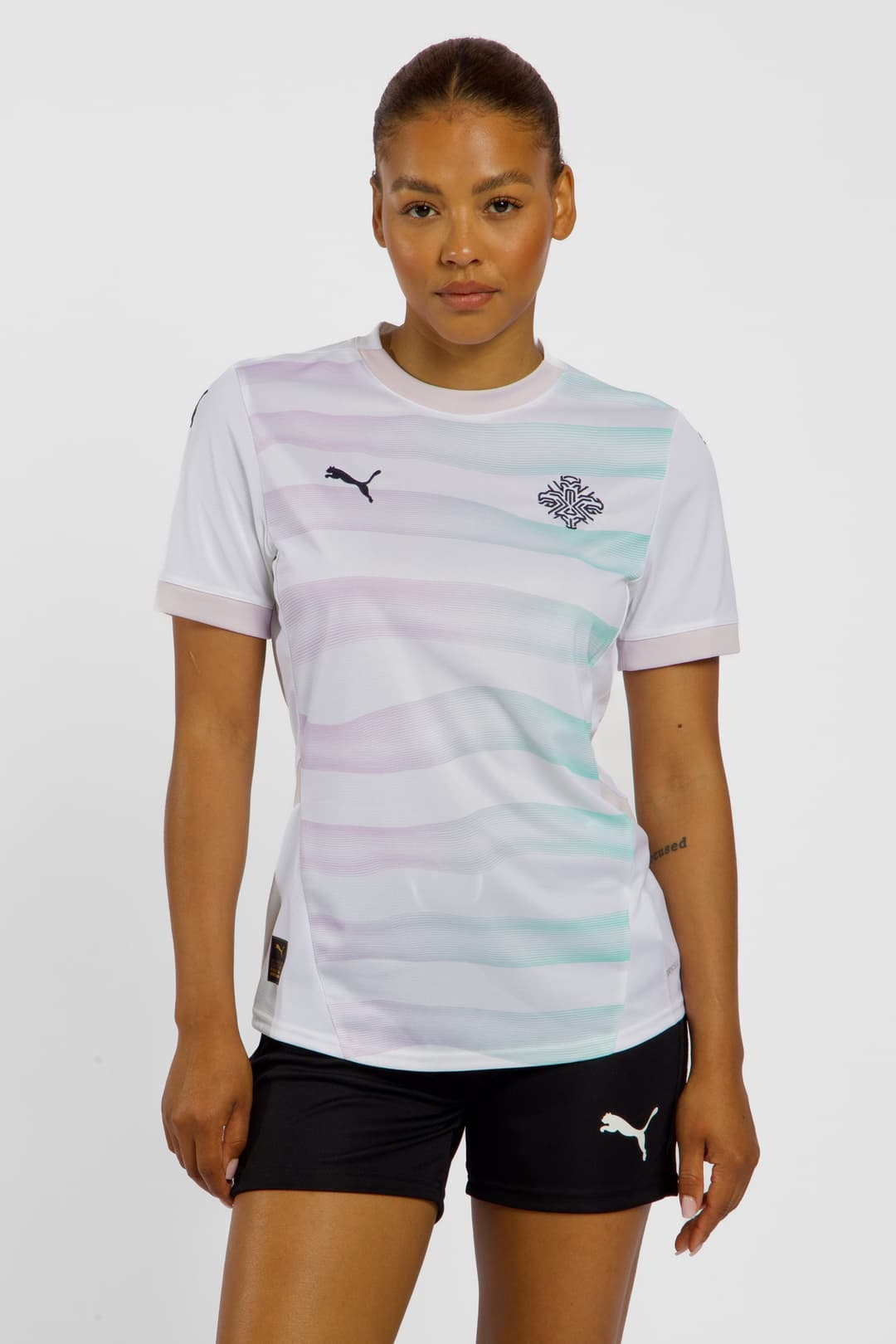 PUMA Island Away Replica Damen Fussballtrikot Frauen EM 2025 Blau, Damen, Größe: XS