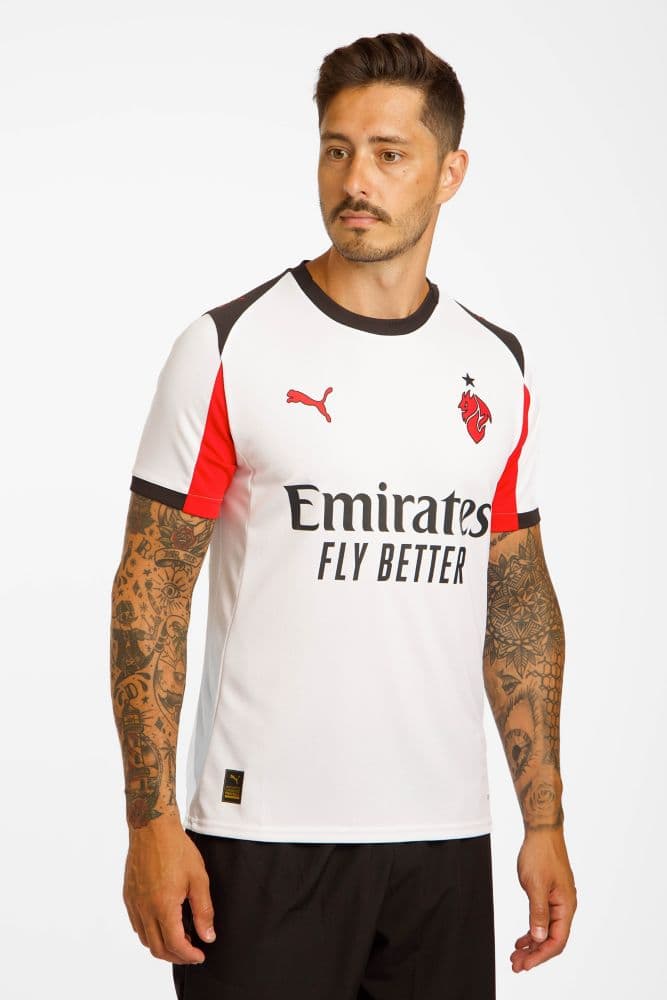PUMA AC Milan Away Replica Herren Fussballtrikot 25/26 Weiss, Herren, Größe: M