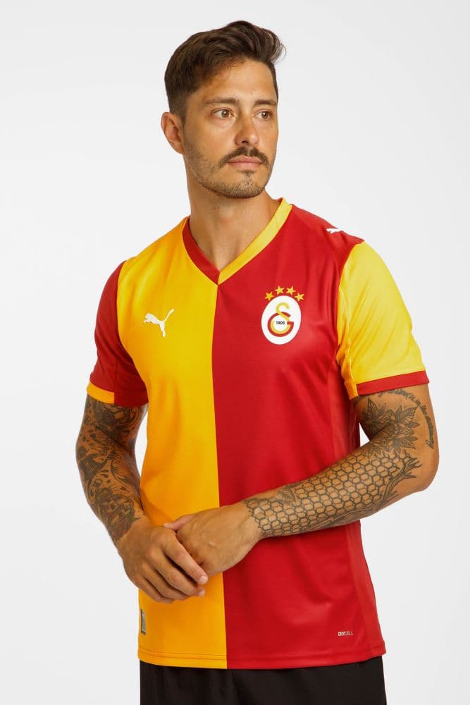 PUMA Galatasaray Home Replica Herren Fussballtrikot 25/26 ohne Sponsor Orange, Herren, Größe: S