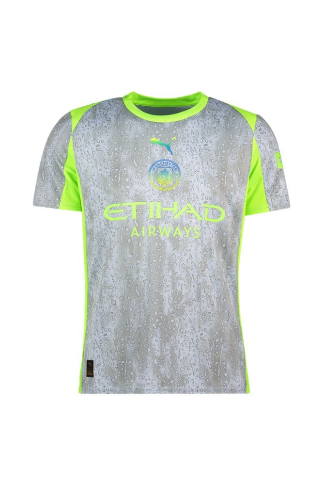 PUMA Manchester City 3rd Replica Herren Fussballtrikot 25/26 Grau, Herren, Größe: S