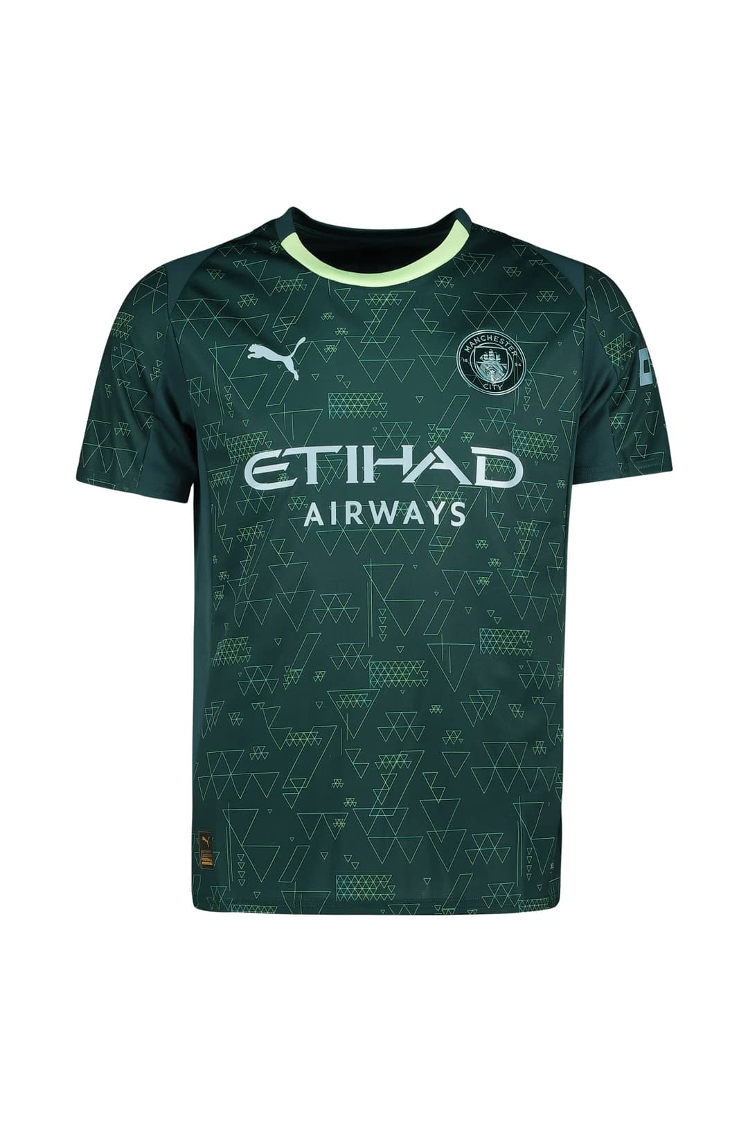 PUMA Manchester City 4th Replica Herren Fussballtrikot 25/26 Grün, Herren, Größe: XL