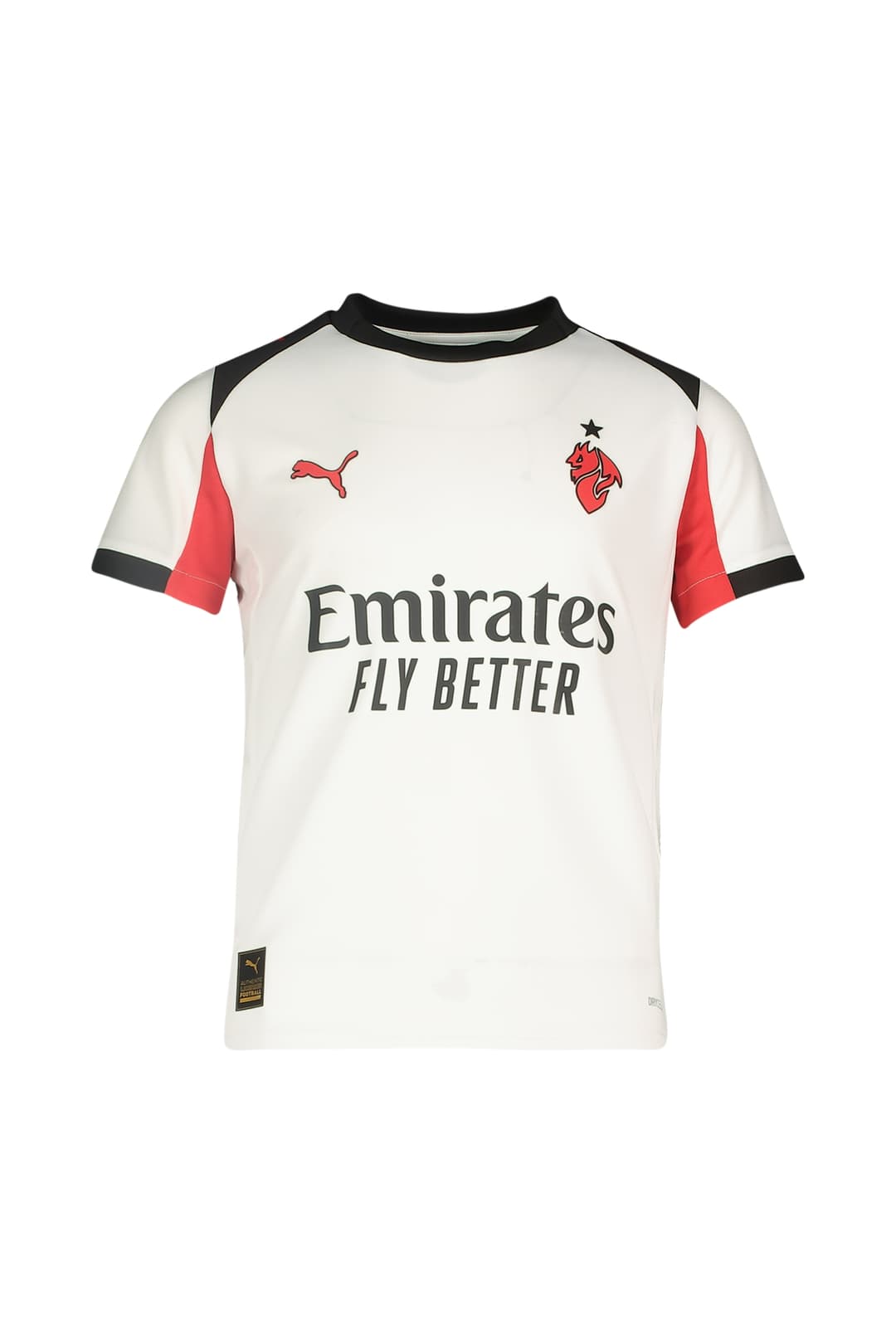 PUMA AC Milan Away Replica Kinder Fussballtrikot 25/26 Weiss, , Größe: 140