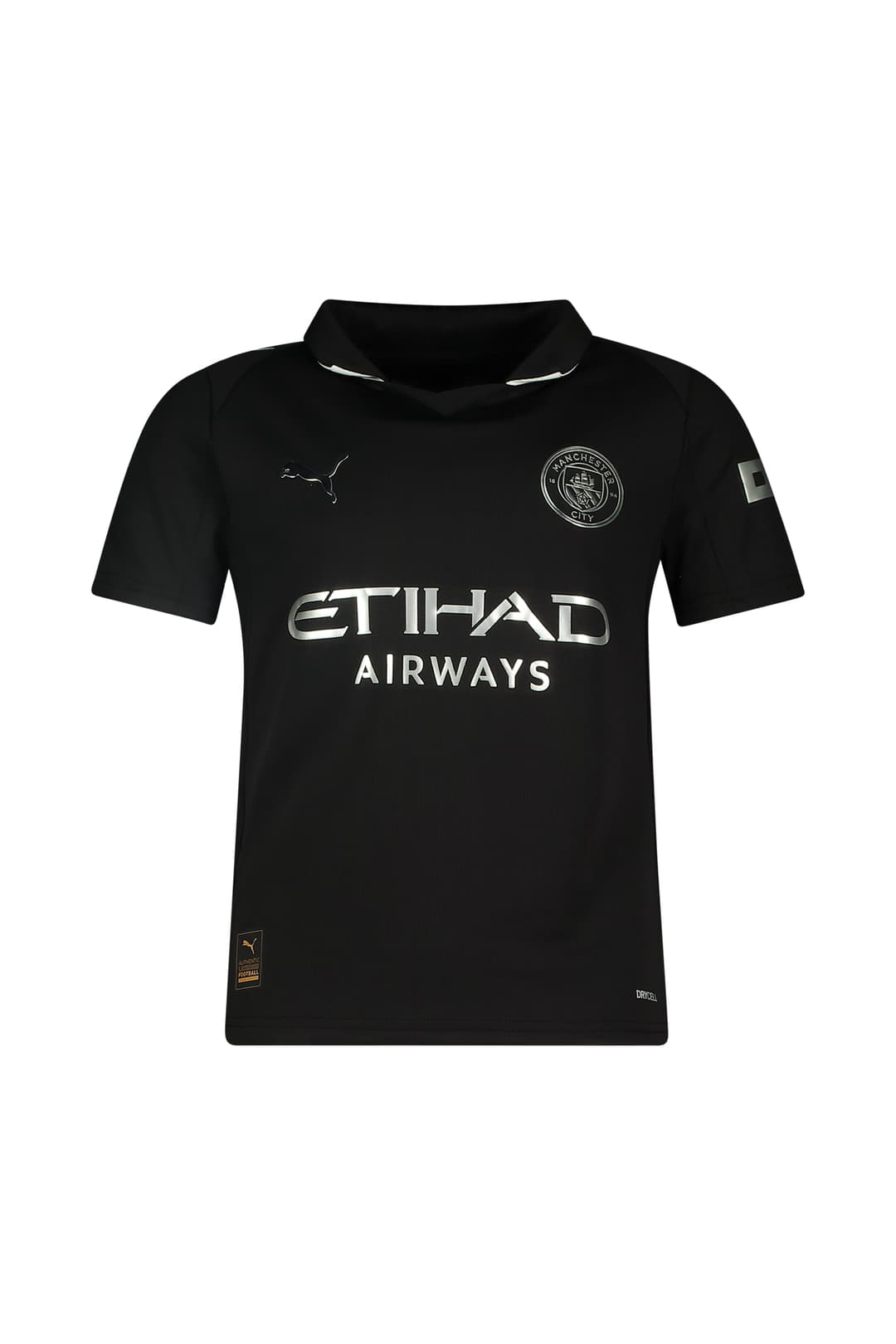 PUMA Manchester City Away Replica Kinder Fussballtrikot 25/26 Schwarz, , Größe: 152