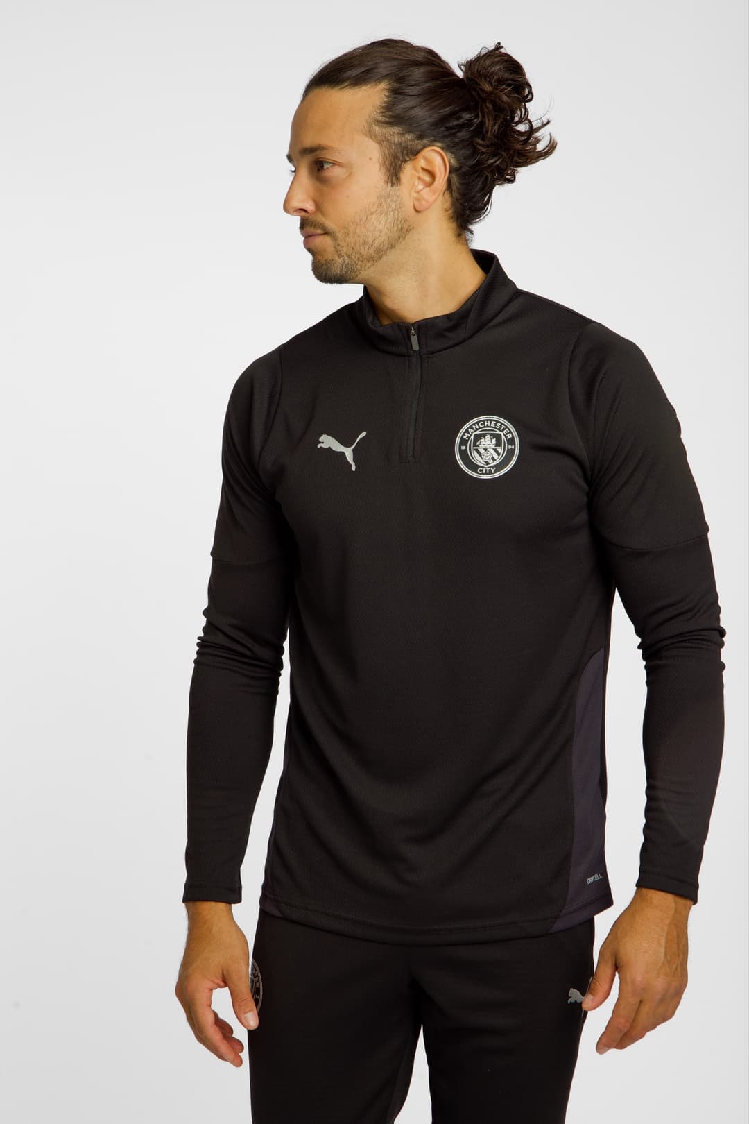 PUMA Manchester City Training Herren Longsleeve 25/26 Schwarz, Herren, Größe: M