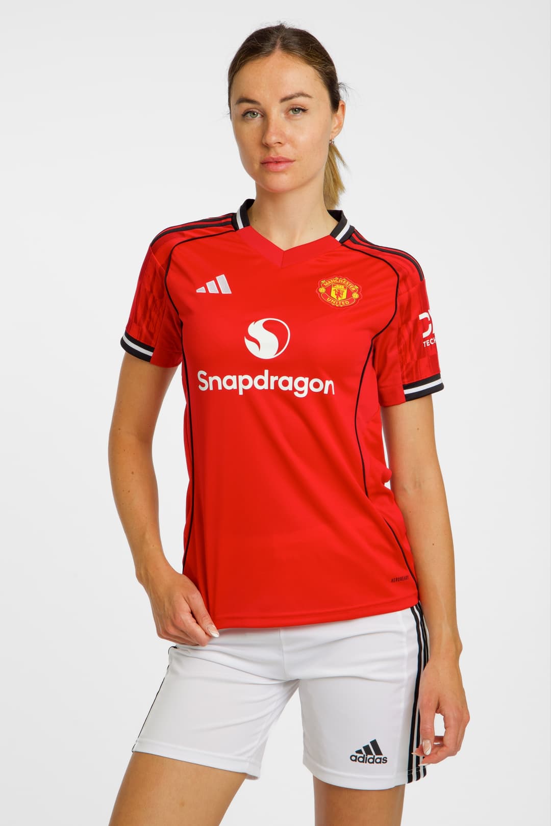 adidas Manchester United Home Replica Damen Fussballtrikot 25/26 Rot, Damen, Größe: L