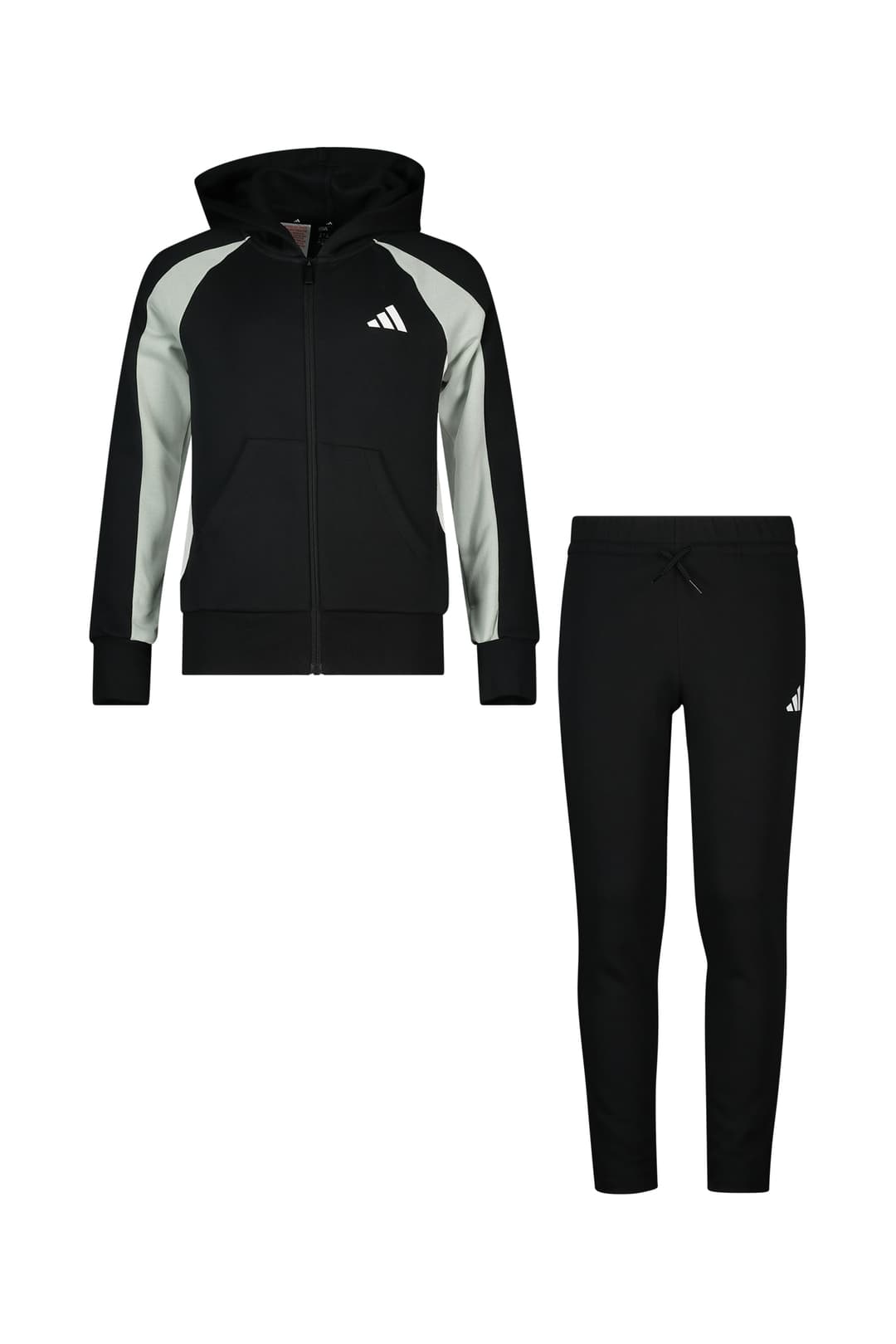 adidas Seasonal Essentials Colorblock Kinder Trainingsanzug Schwarz, , Größe: 128