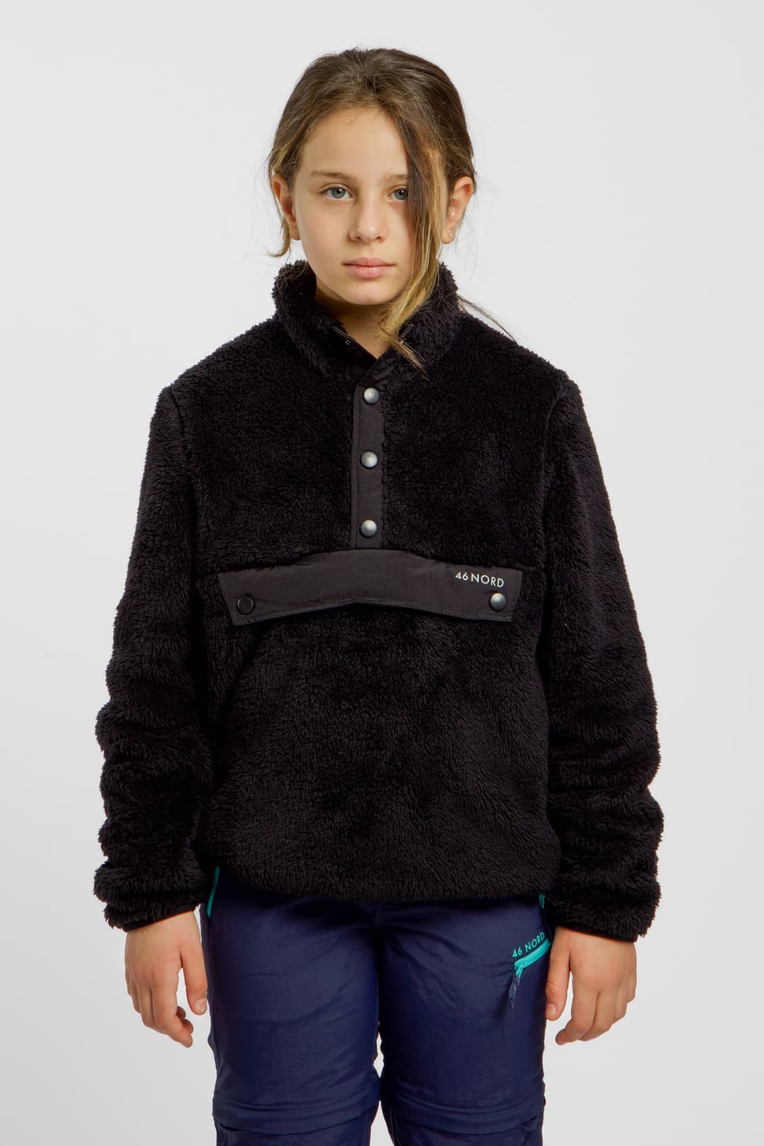 46 NORD Kinder Midlayer Schwarz, , Größe: 176