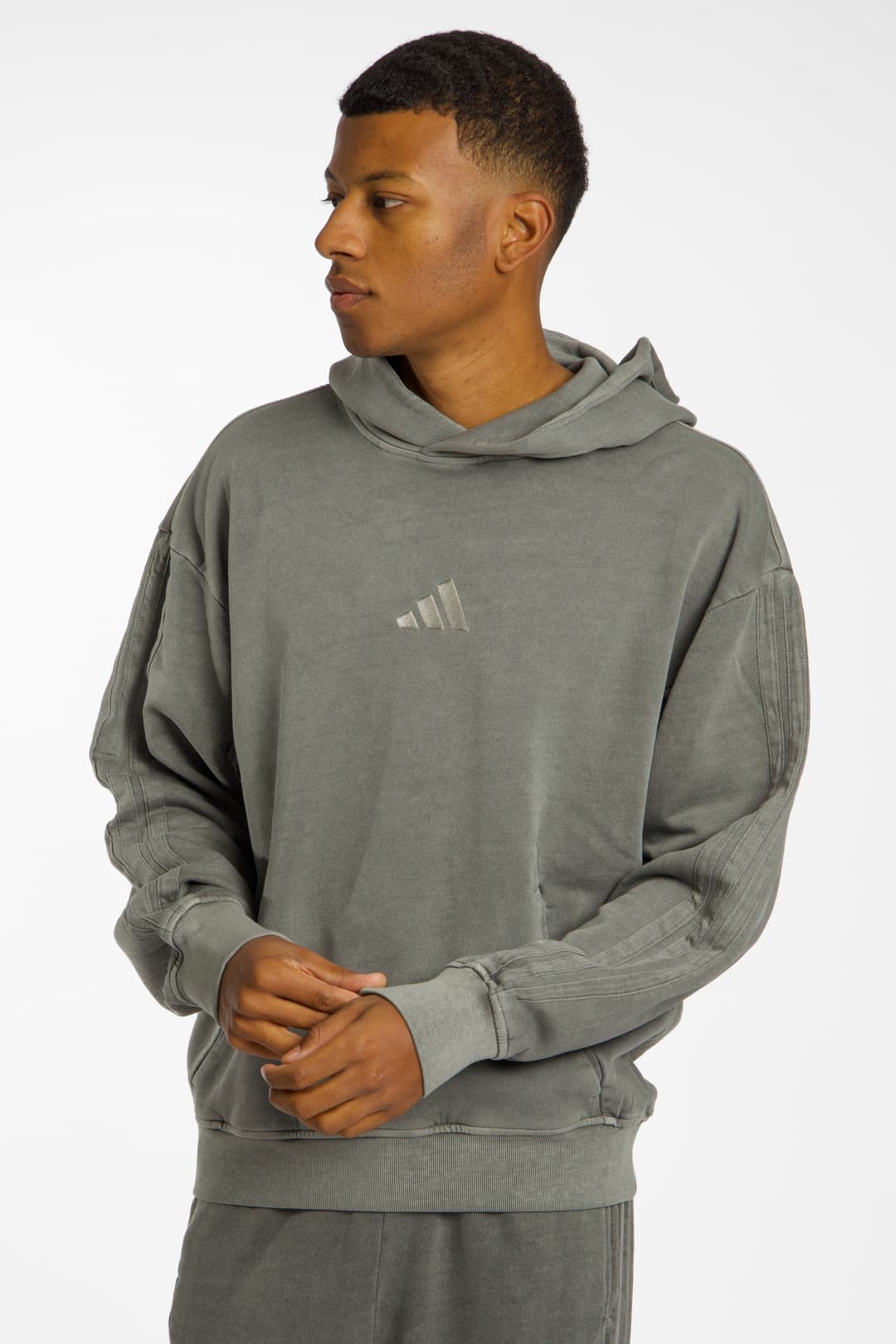 adidas ALL SZN French Terry Washed Herren Hoodie Schwarz, Herren, Größe: M