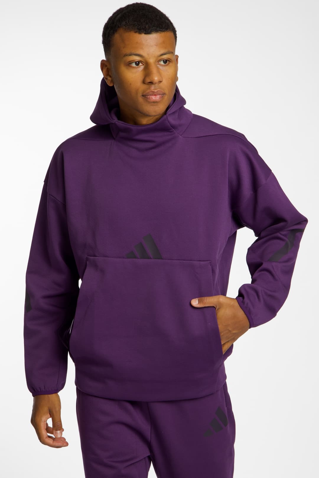 adidas Z.N.E Herren Hoodie Lila, Herren, Größe: S