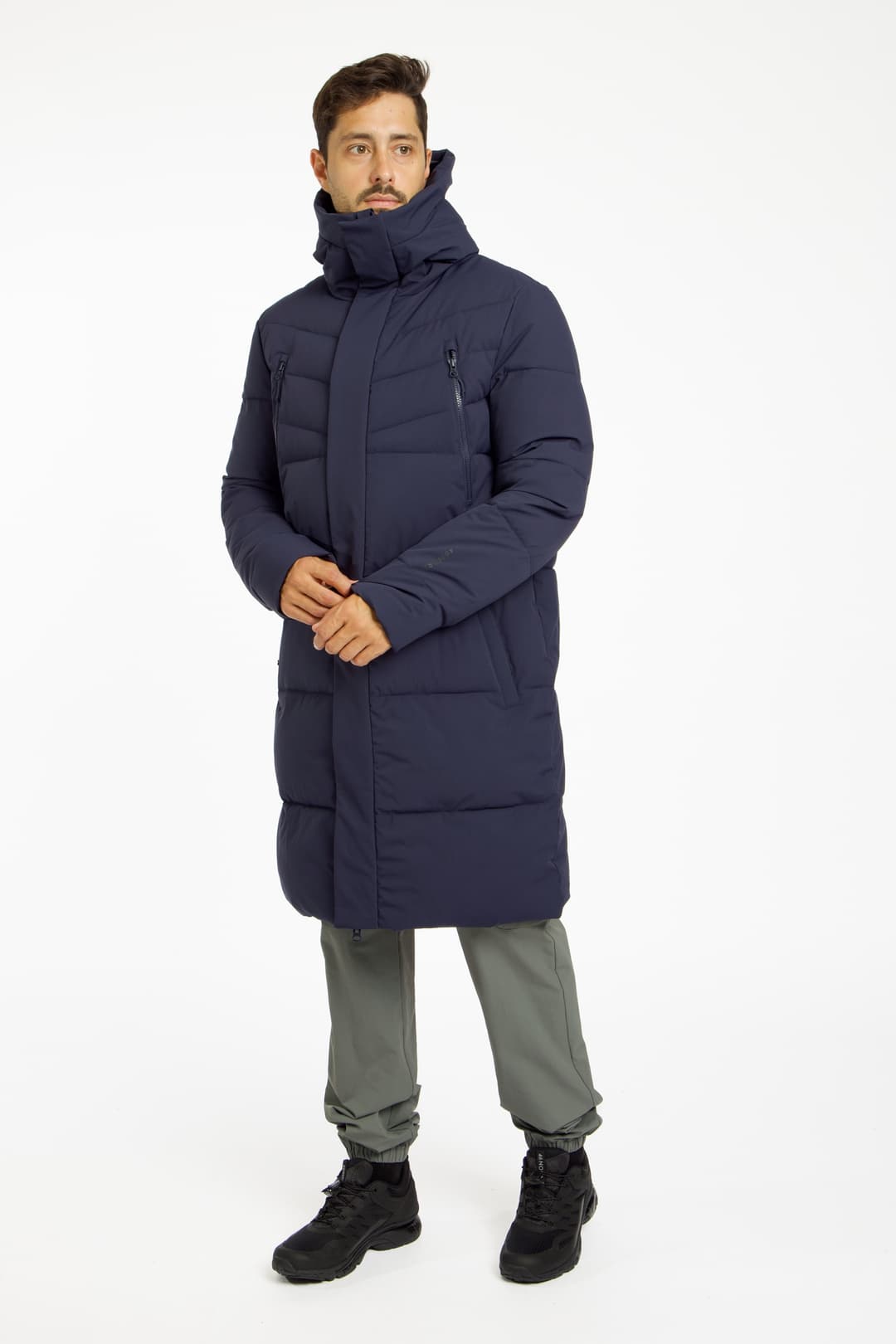 46 NORD Herren Wintermantel Blau, Herren, Größe: XXL