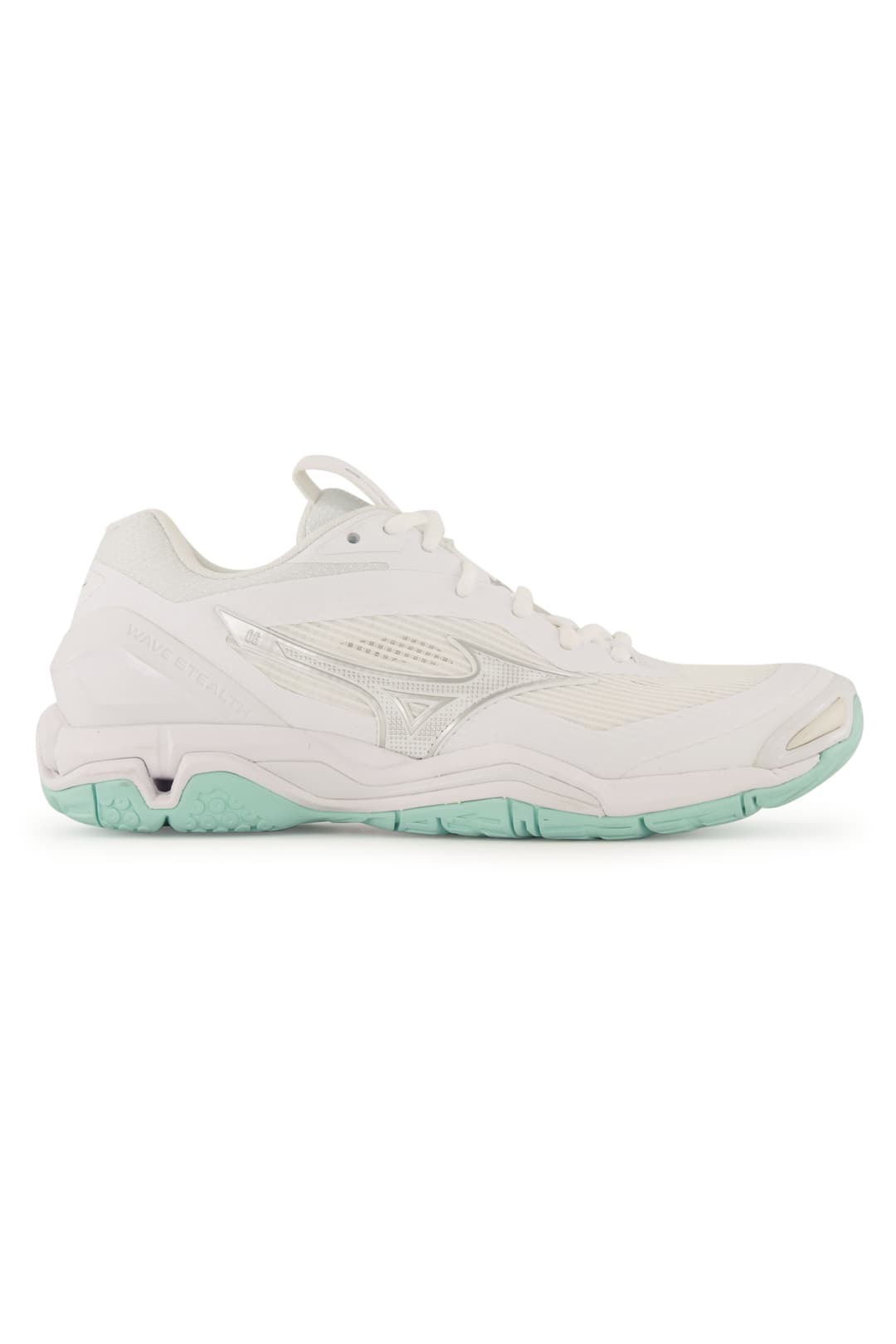 Mizuno Wave Stealth 6 Damen Hallenschuh Weiss, Damen, Größe: 5
