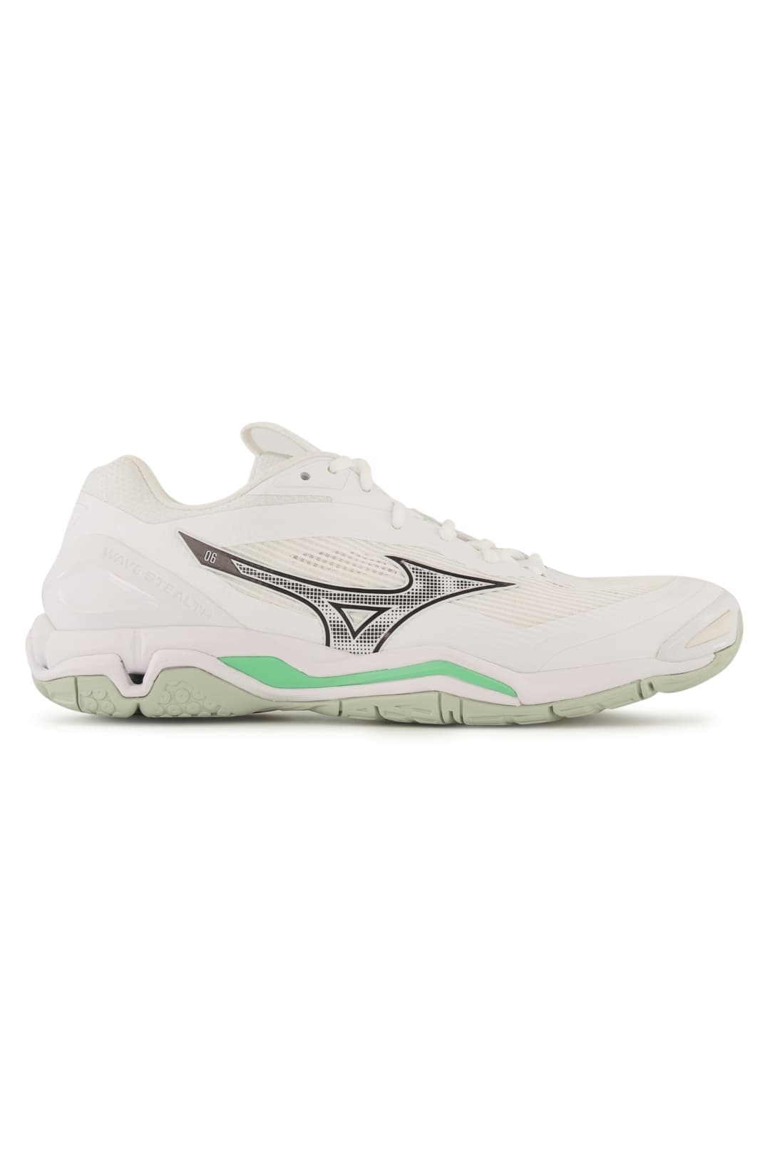 Mizuno Wave Stealth 6 Herren Hallenschuh Weiss, Herren, Größe: 11 1/2