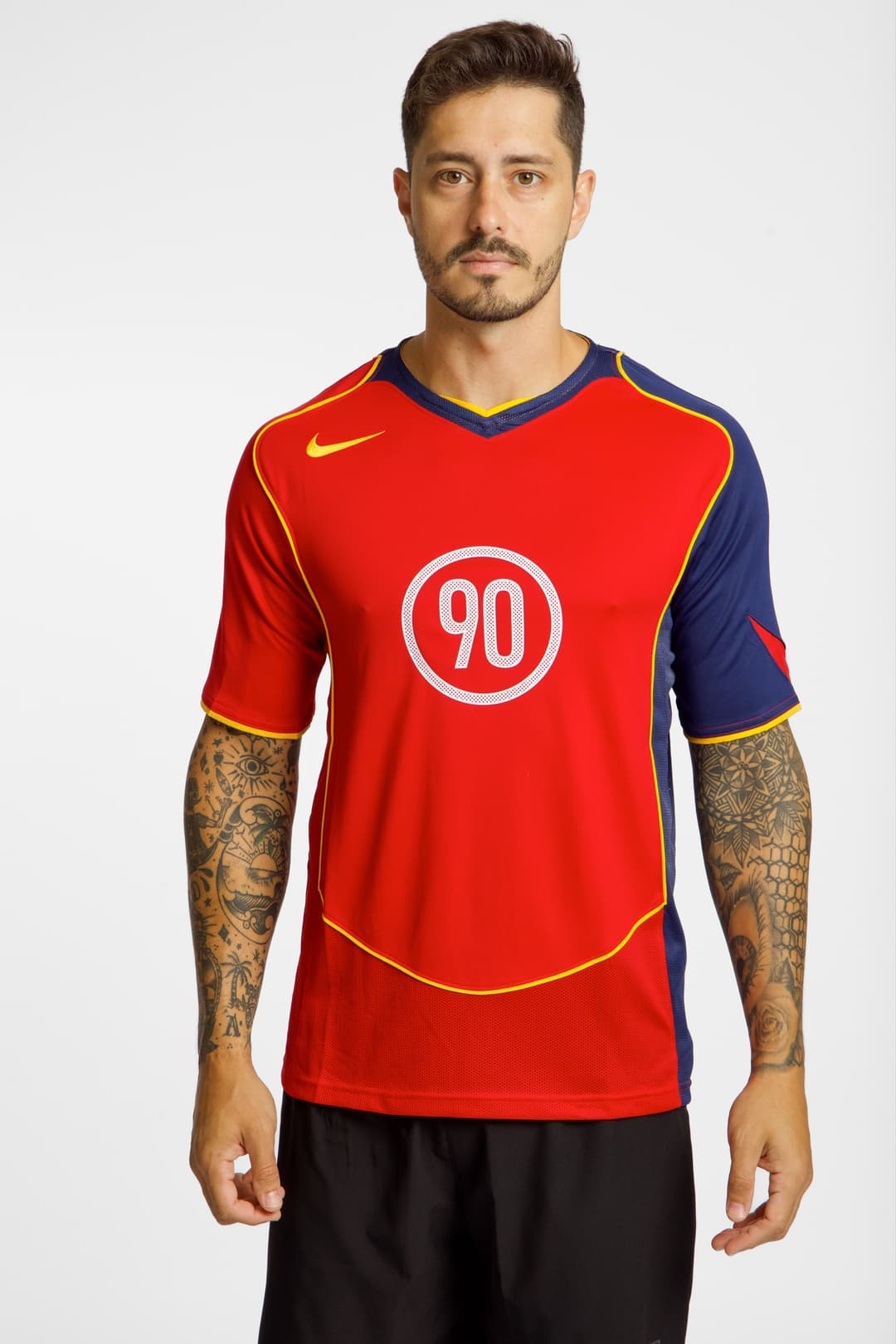 Nike Total 90 Dri-FIT Herren T-Shirt Rot, Herren, Größe: XL