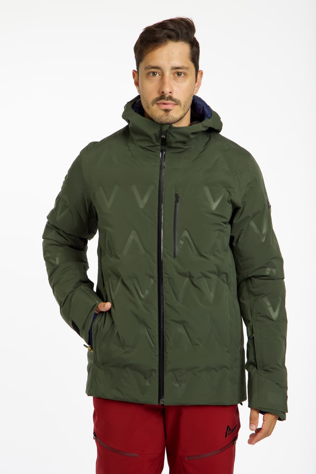 ALBRIGHT Wengen Herren Skijacke Grün, Herren, Größe: M