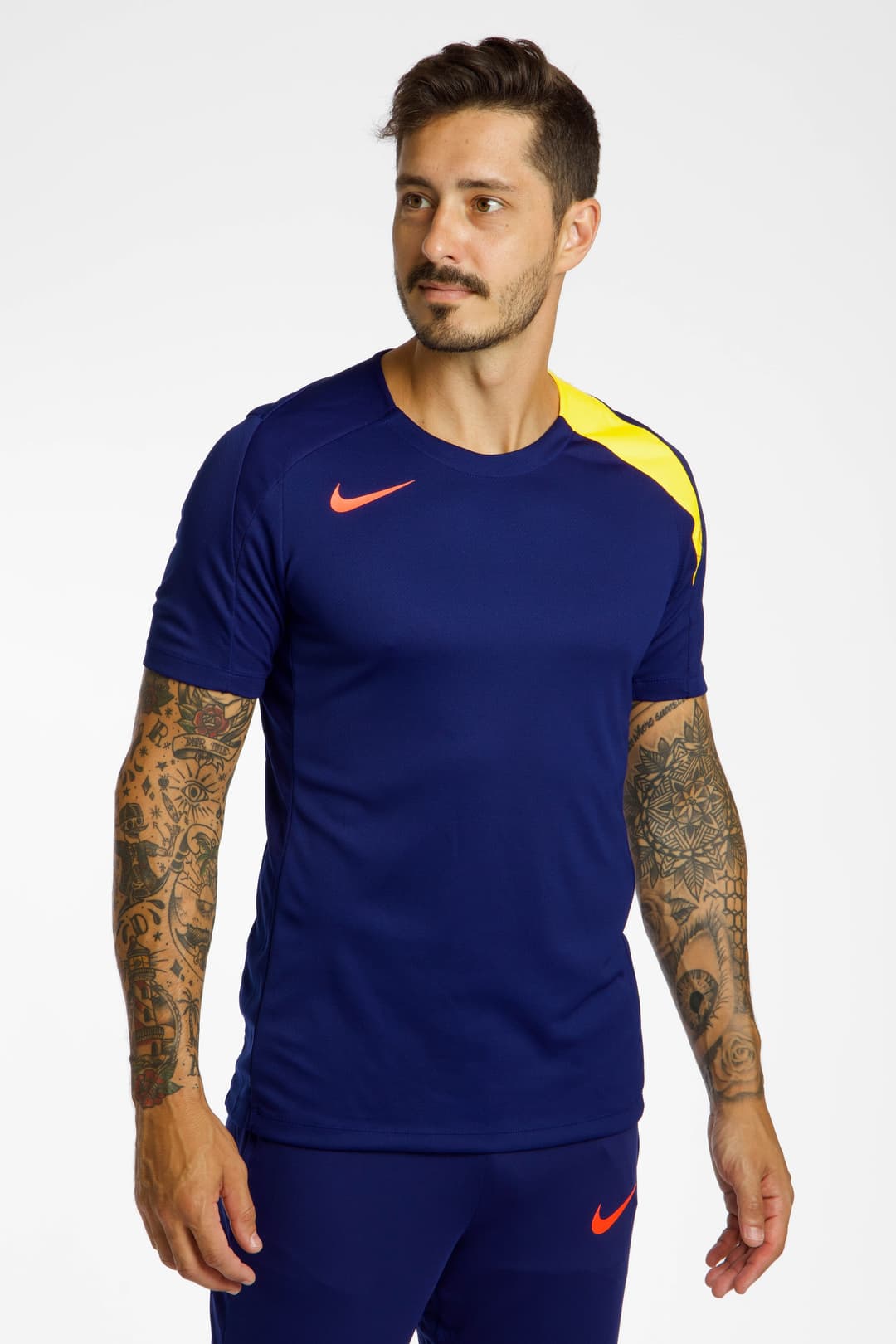 Nike Dri-FIT Strike Herren T-Shirt Blau, Herren, Größe: L