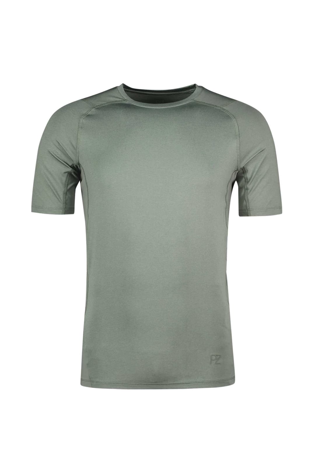 POWERZONE Compression Herren T-Shirt Grau, Herren, Größe: M