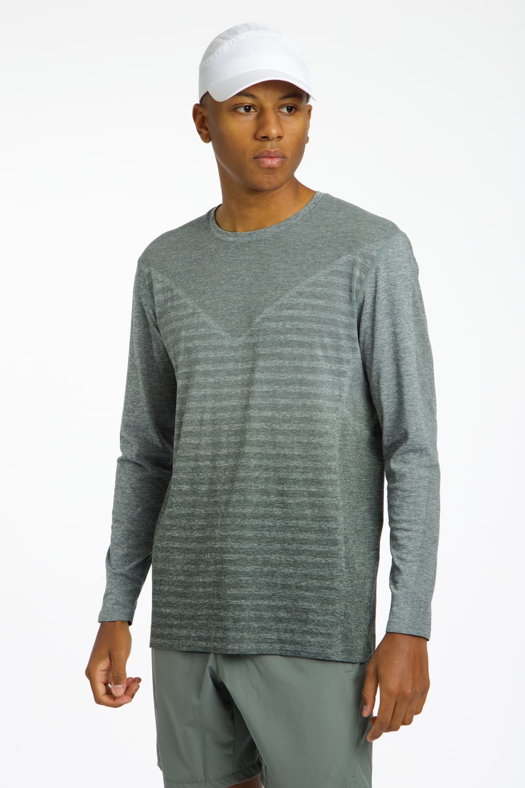POWERZONE Seamless Herren Longsleeve Grau, Herren, Größe: M
