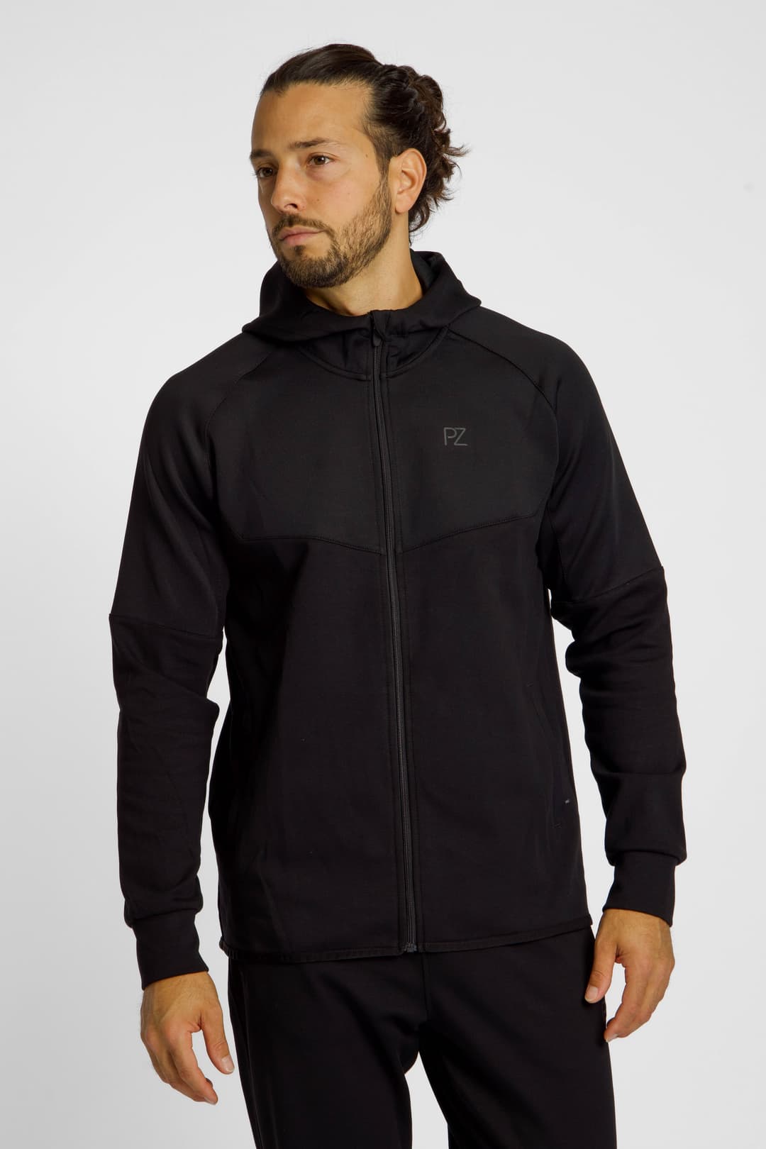 POWERZONE Herren Trainingsjacke Schwarz, Herren, Größe: L