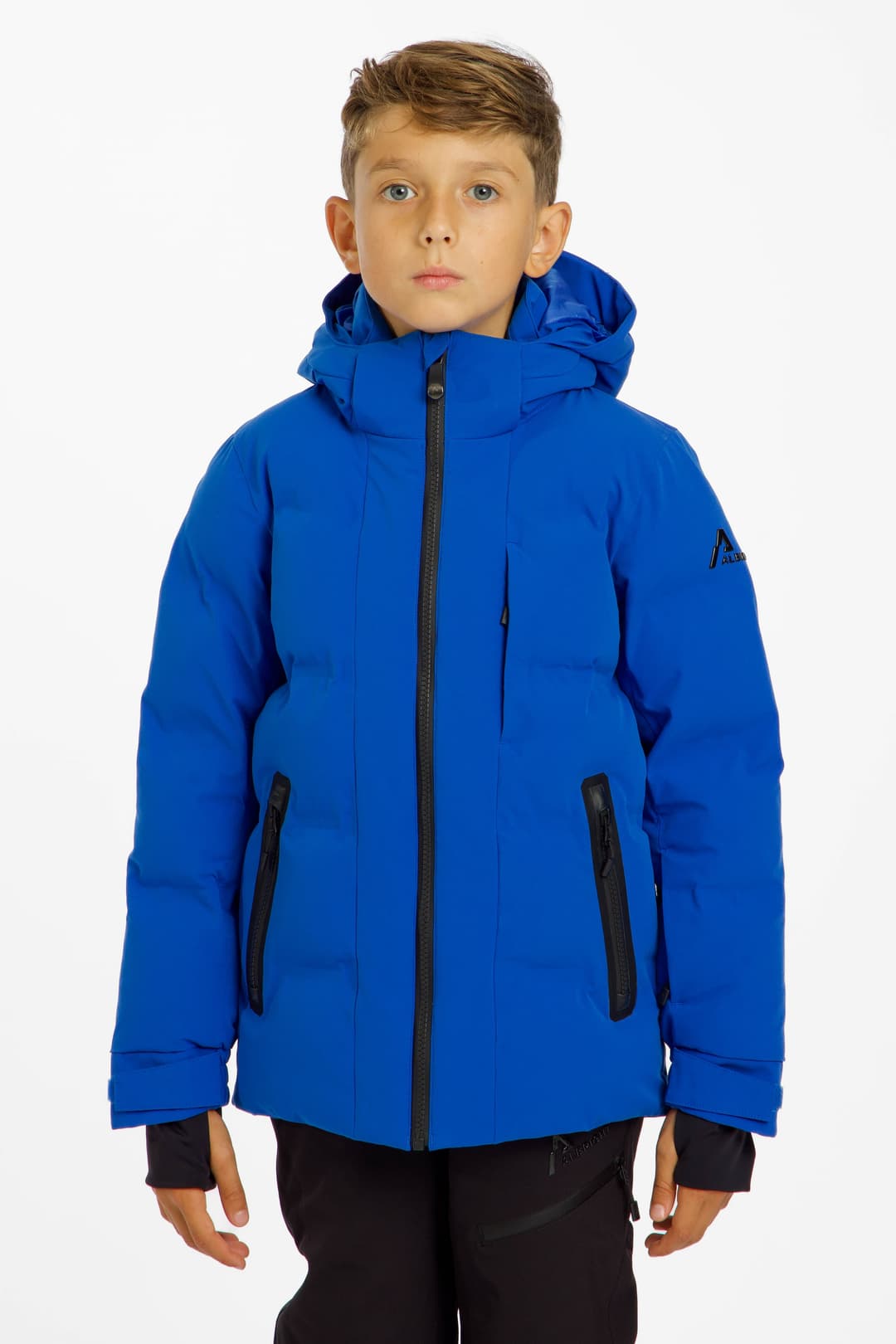 ALBRIGHT Davos Kinder Skijacke Blau, , Größe: 140