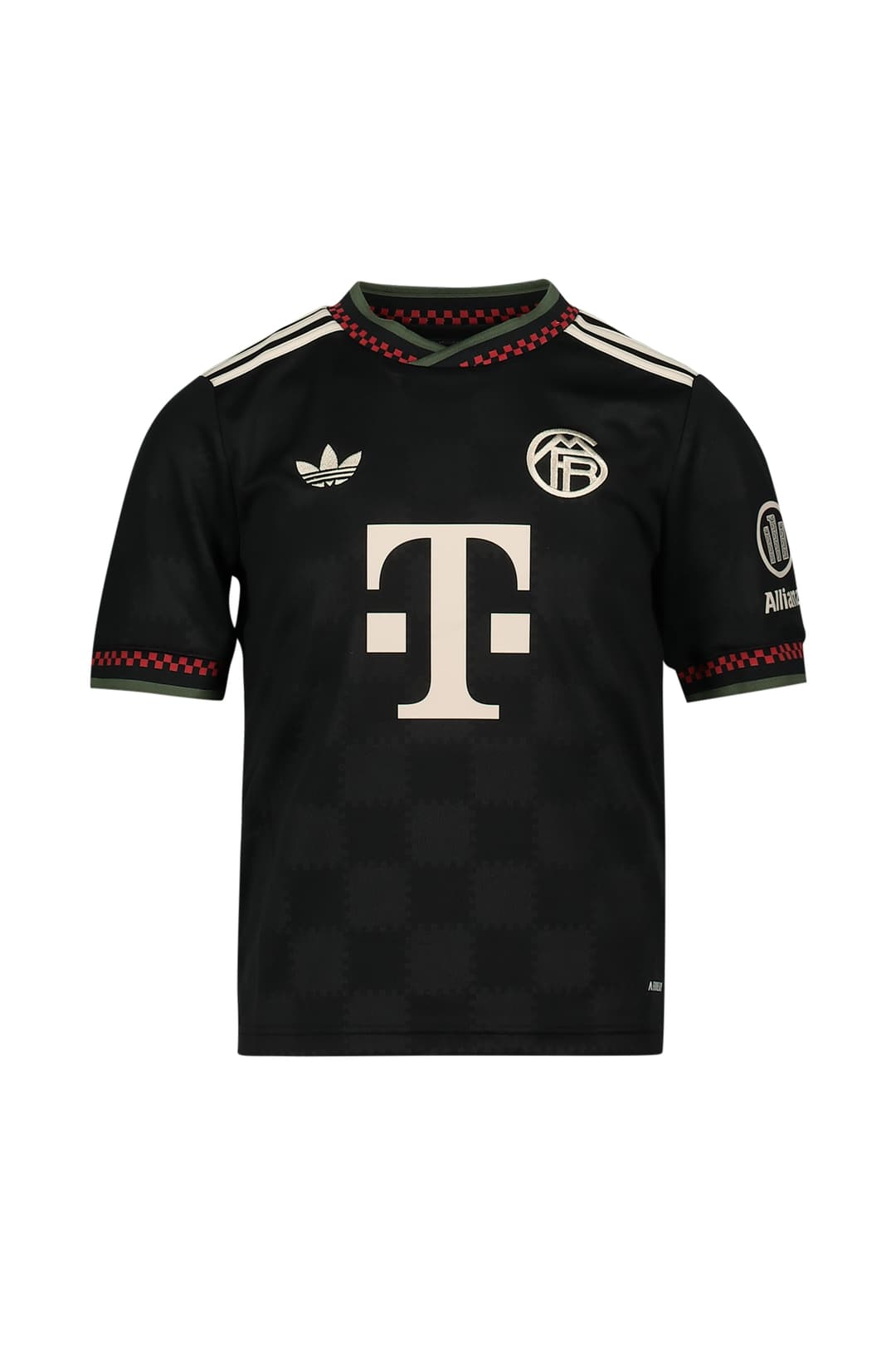 adidas FC Bayern München 3rd Replica Kinder Fussballtrikot 25/26 Schwarz, , Größe: 128