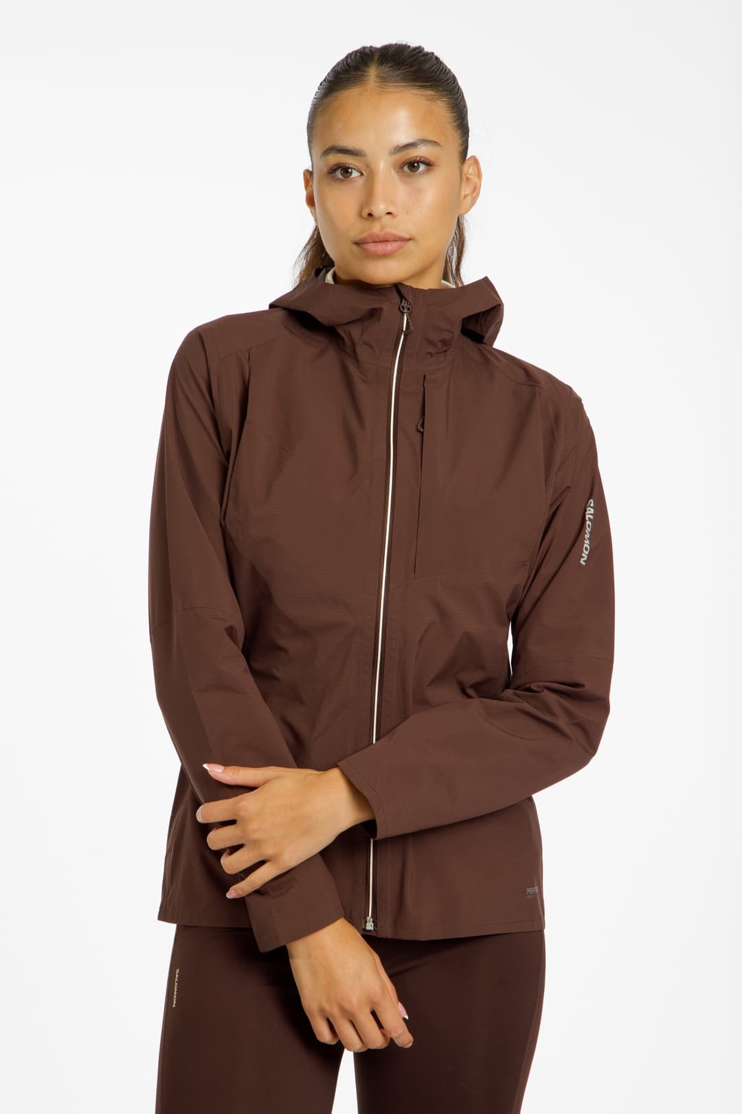 Salomon Bonatti Trail Damen Laufjacke Braun, Damen, Größe: M