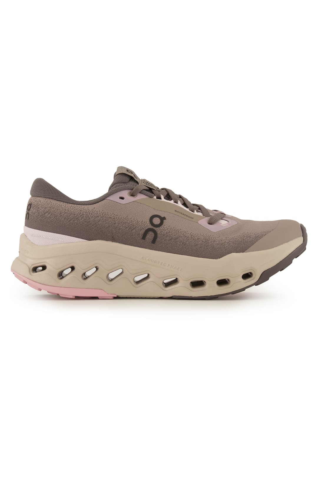 ON Cloudsurfer Trail 2 Waterproof Damen Trailrunningschuh Grau, Damen, Größe: 10 1/2