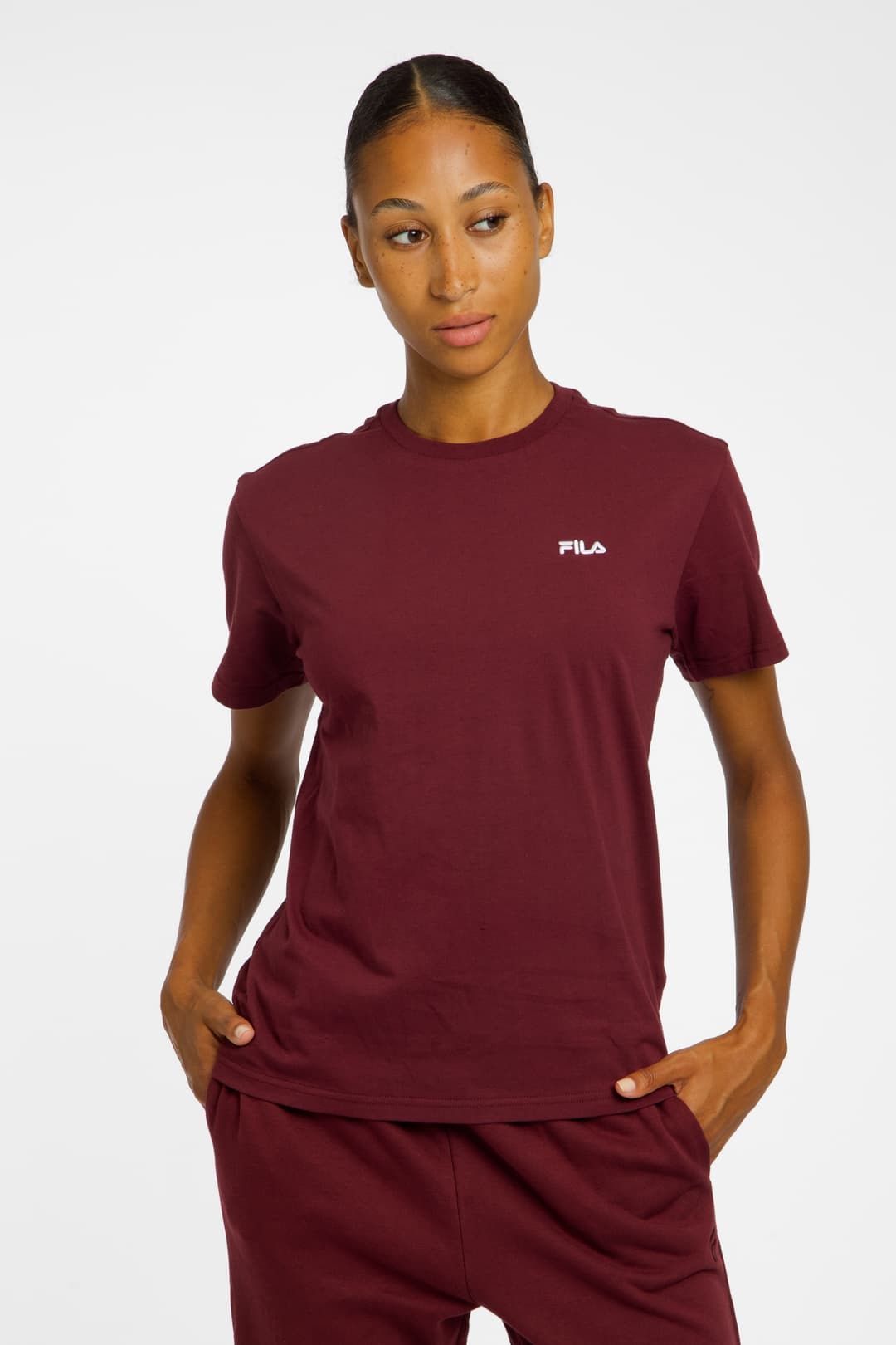 FILA Ostritz Damen T-Shirt Rot, Damen, Größe: XL
