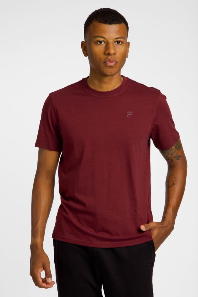 FILA Orion Herren T-Shirt Bordeaux, Herren, Größe: S