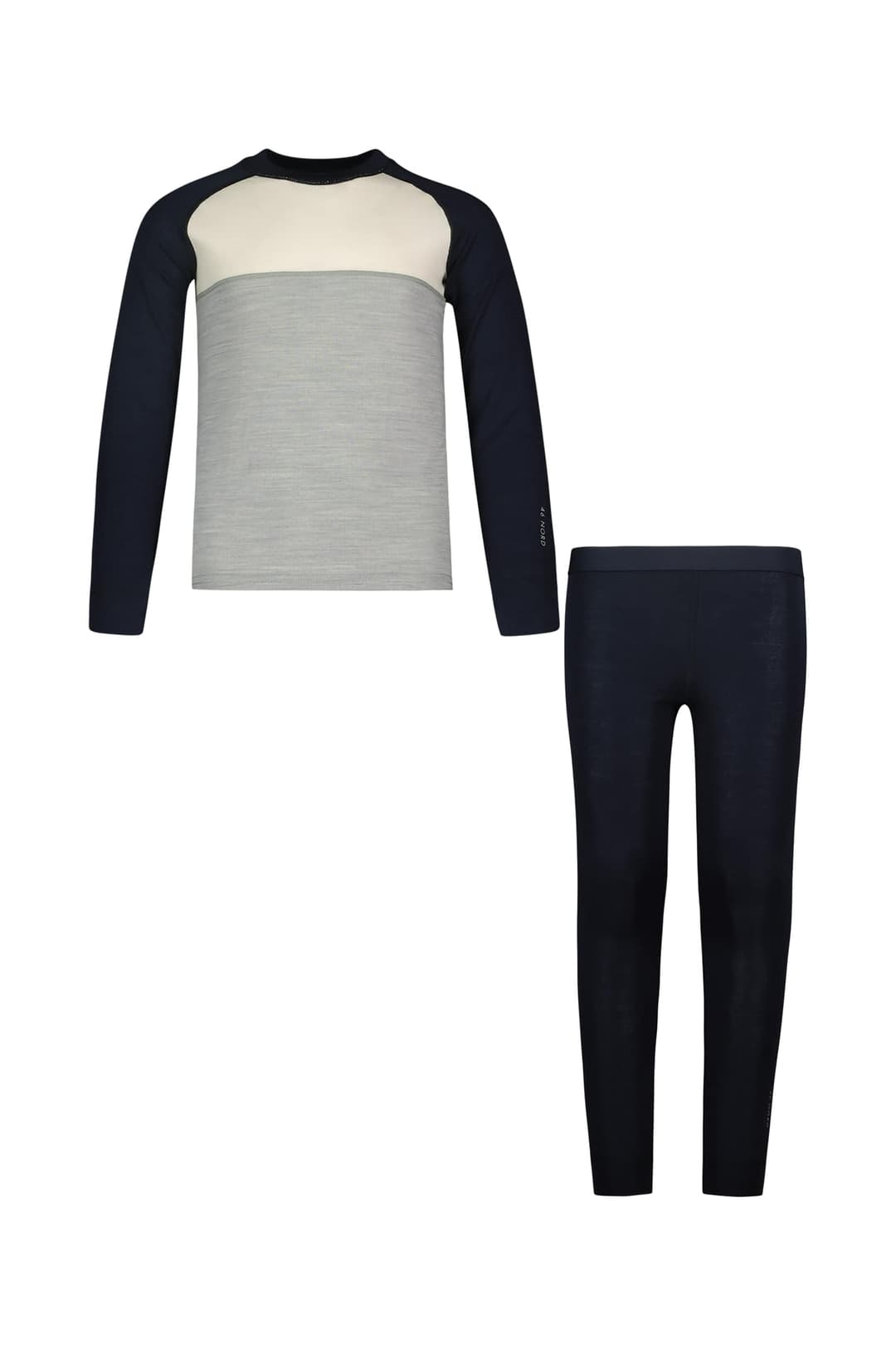 46 NORD Merino-Mix Kinder Thermo Unterwäsche Set Blau, , Größe: 152
